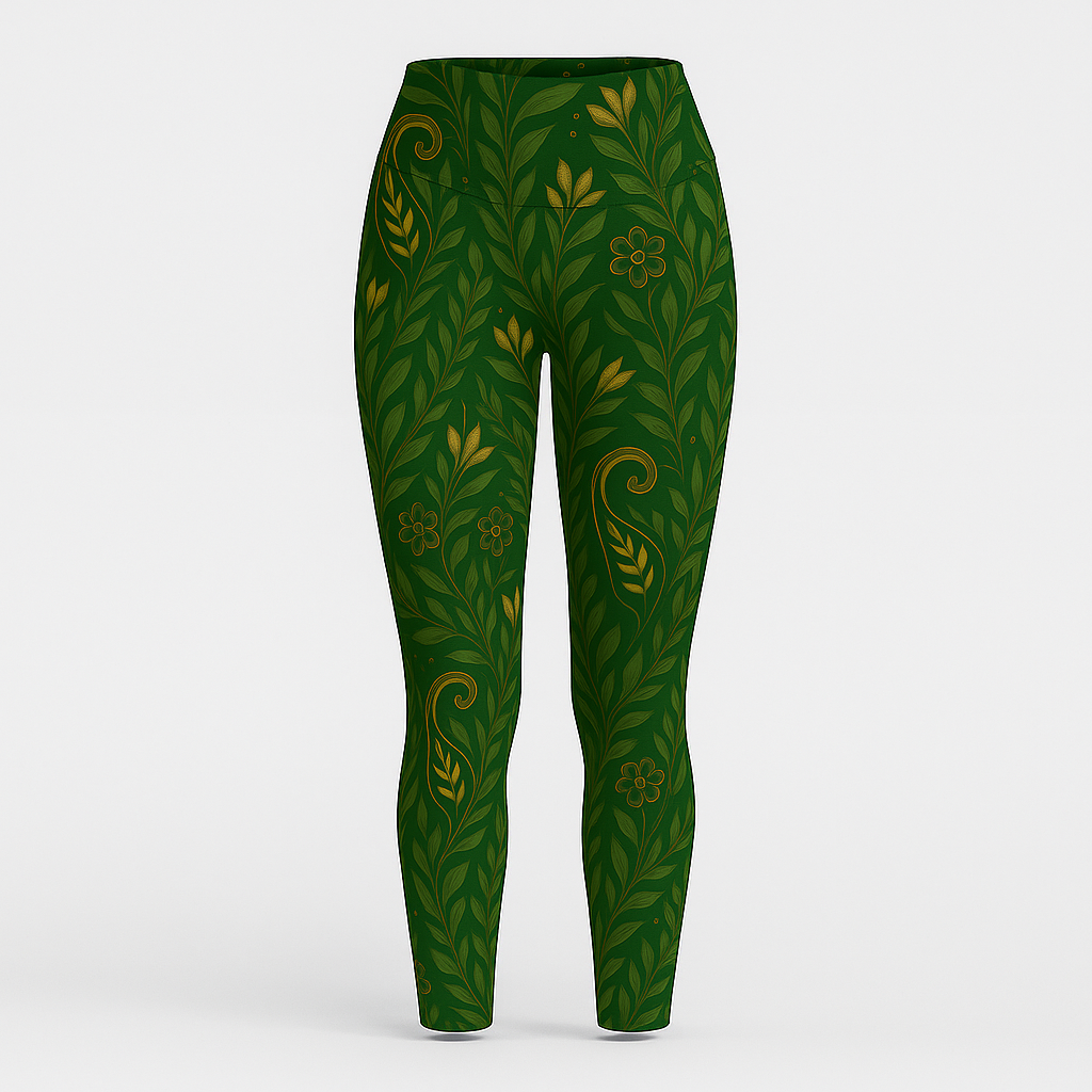 Eryvalen Women's Verdant Ascend Botanical Leggings.