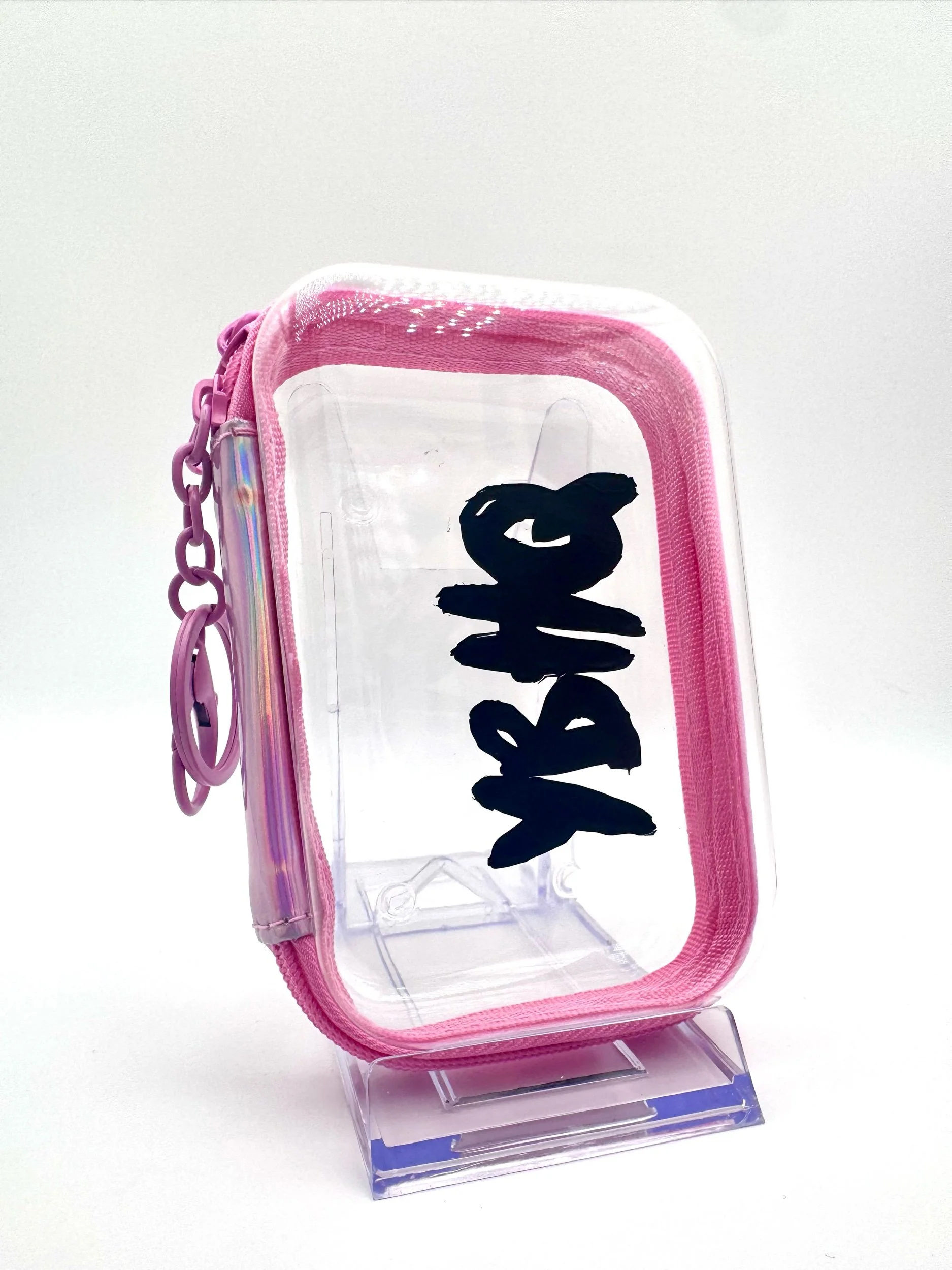 Pink & Clear Bubble Wallet