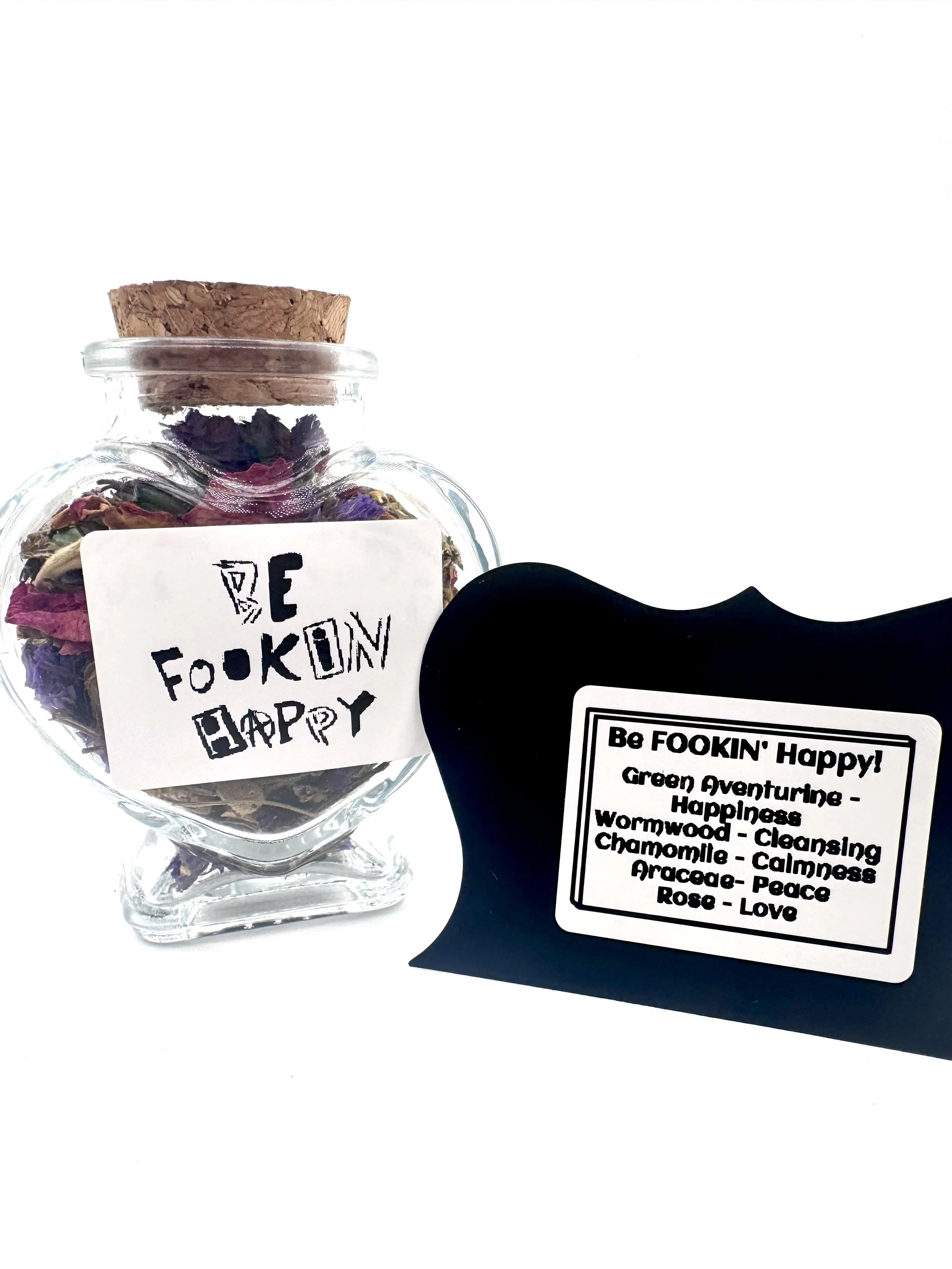 Be Fookin Happy Healing Herb Jar