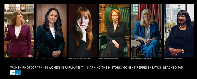 Women photographing women in Parliament