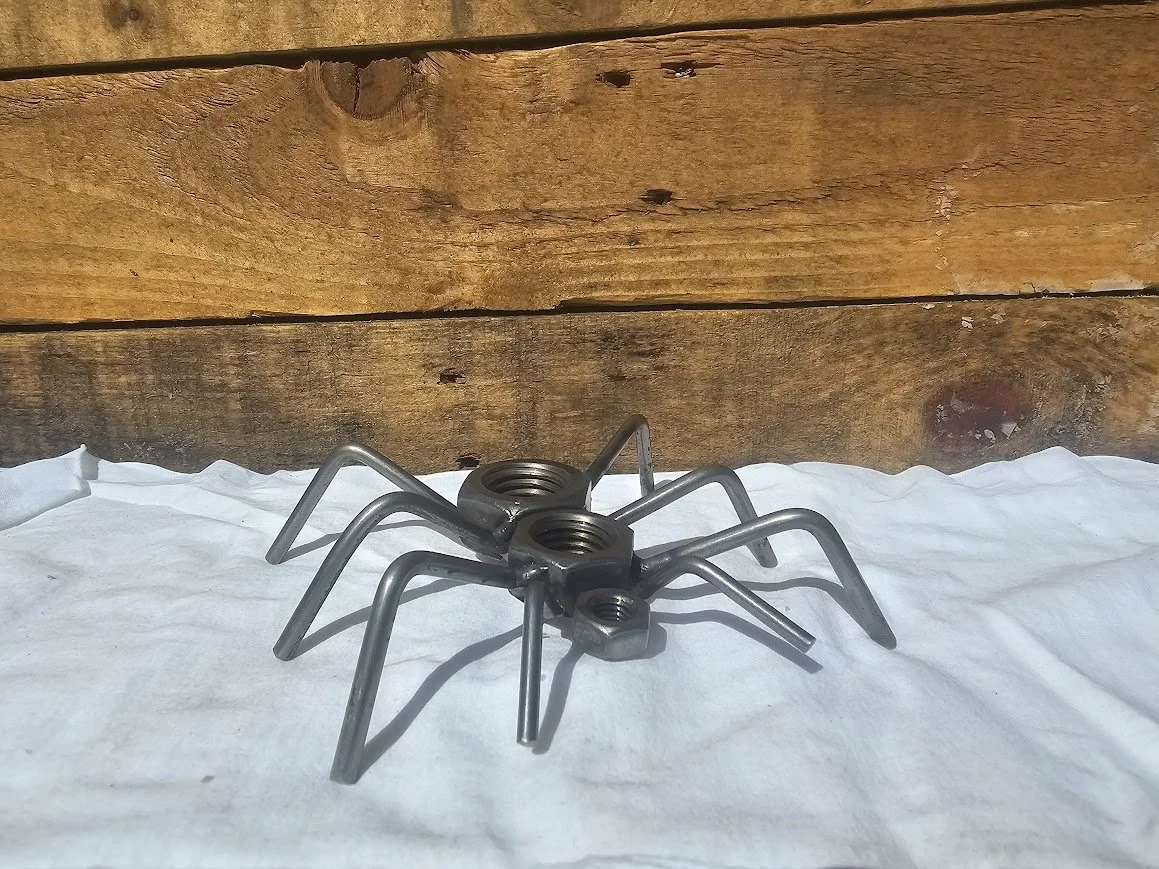 metal art spider