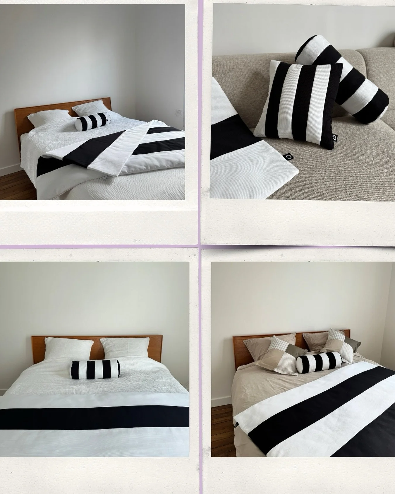 STRIPE 🤍🖤 Une mini collection graphique, fabriqu&eacute;e en &eacute;dition limit&eacute;e &agrave; partir de stocks dormants de maisons de luxe.

3 pi&egrave;ces &agrave; mixer selon vos envies : canap&eacute;, lit, fauteuil&hellip; Des essentiels