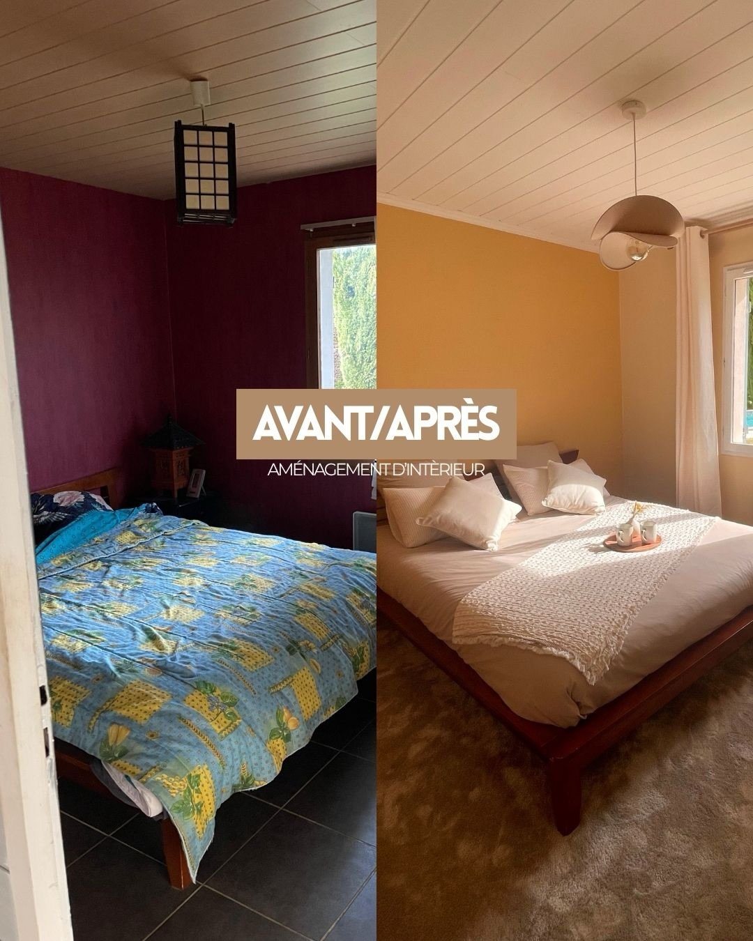 AVANT / APR&Egrave;S ✨
Biscarrosse | Maison 100 m&sup2;

R&eacute;v&eacute;ler le potentiel d&rsquo;un lieu en lui apportant douceur et coh&eacute;rence.
Cette chambre a &eacute;t&eacute; enti&egrave;rement repens&eacute;e pour s&rsquo;&eacute;loigne