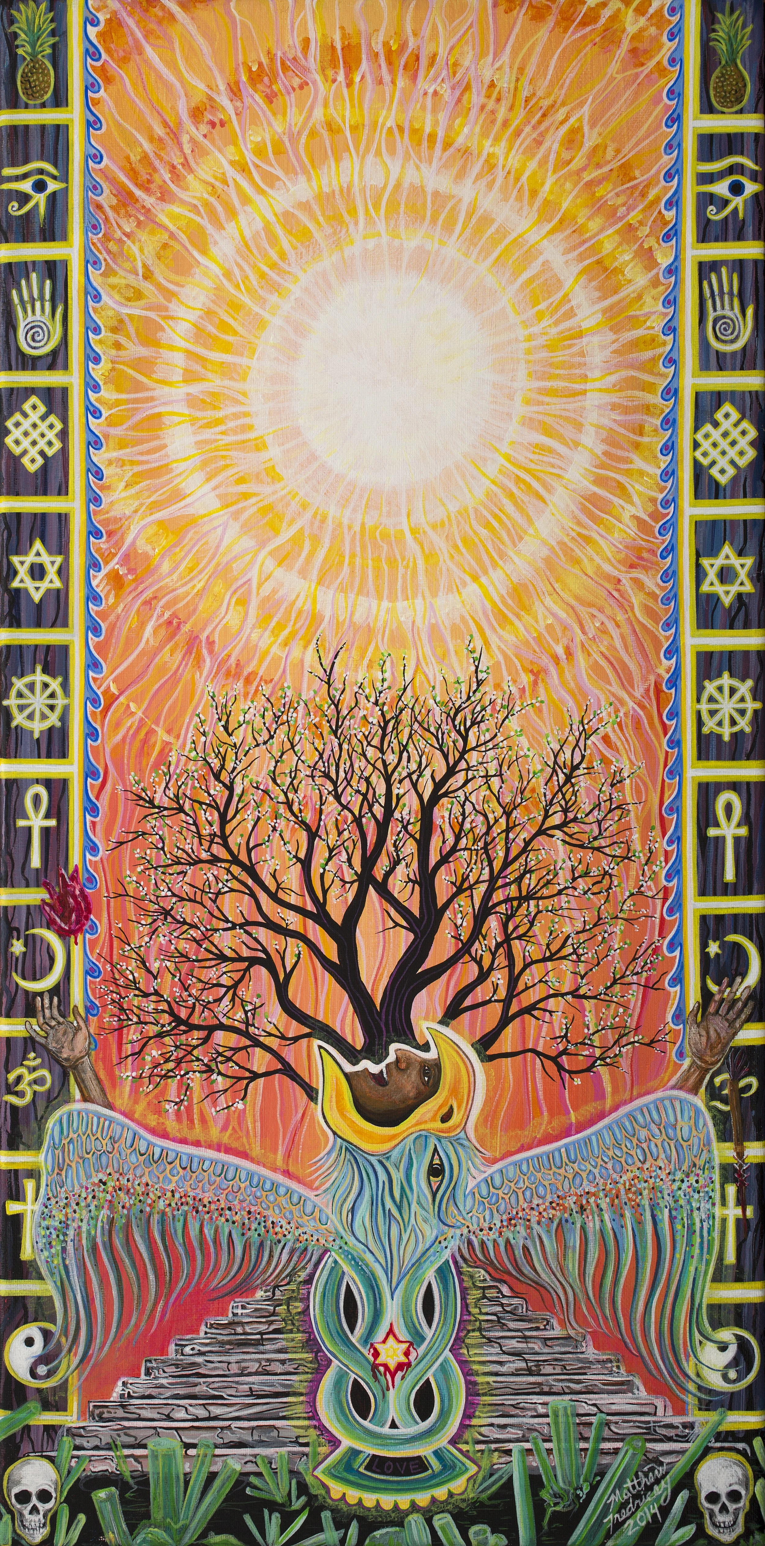 "Ascension" - acrylic on canvas - 10"x20" - 2015 - $500