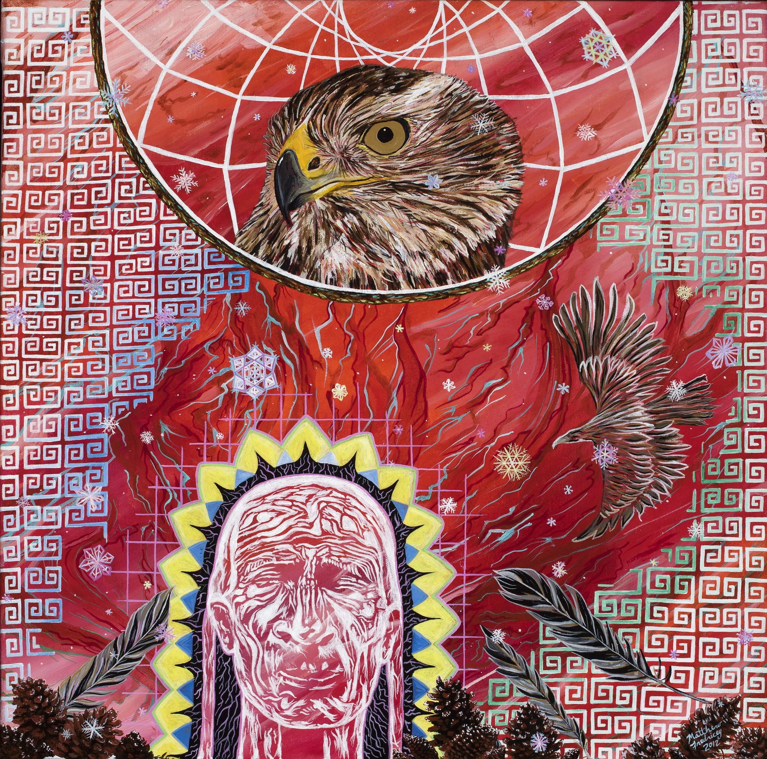 "Grandbrother" - acrylic on canvas - 16"x16" - 2012