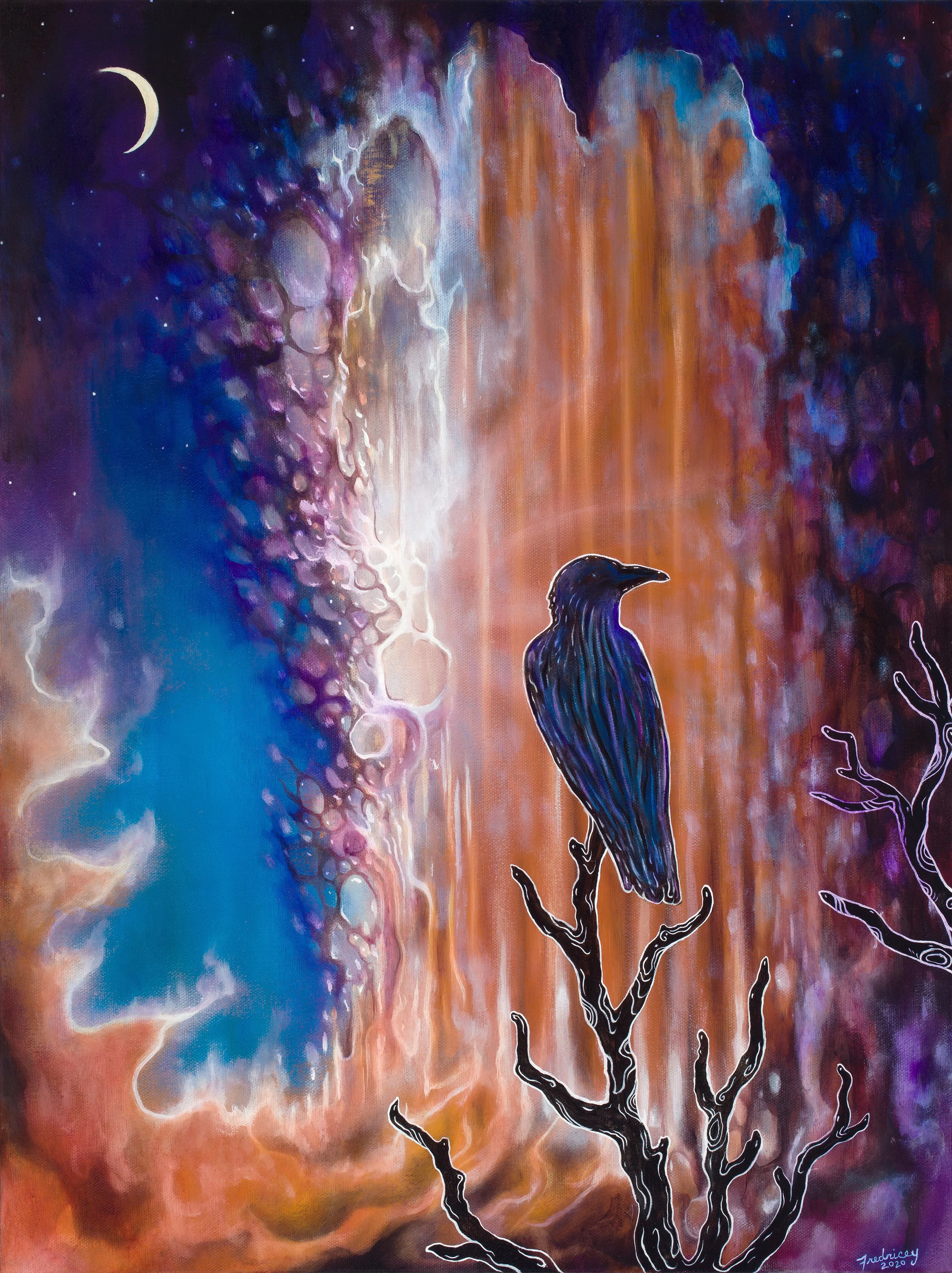 "Omen" - oil on canvas - 18"x24" - 2020