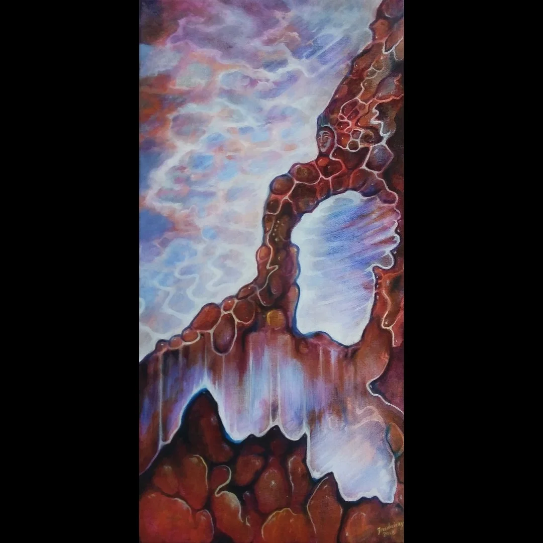 "Soulscape" - oil on canvas - 10"x20" - 2017