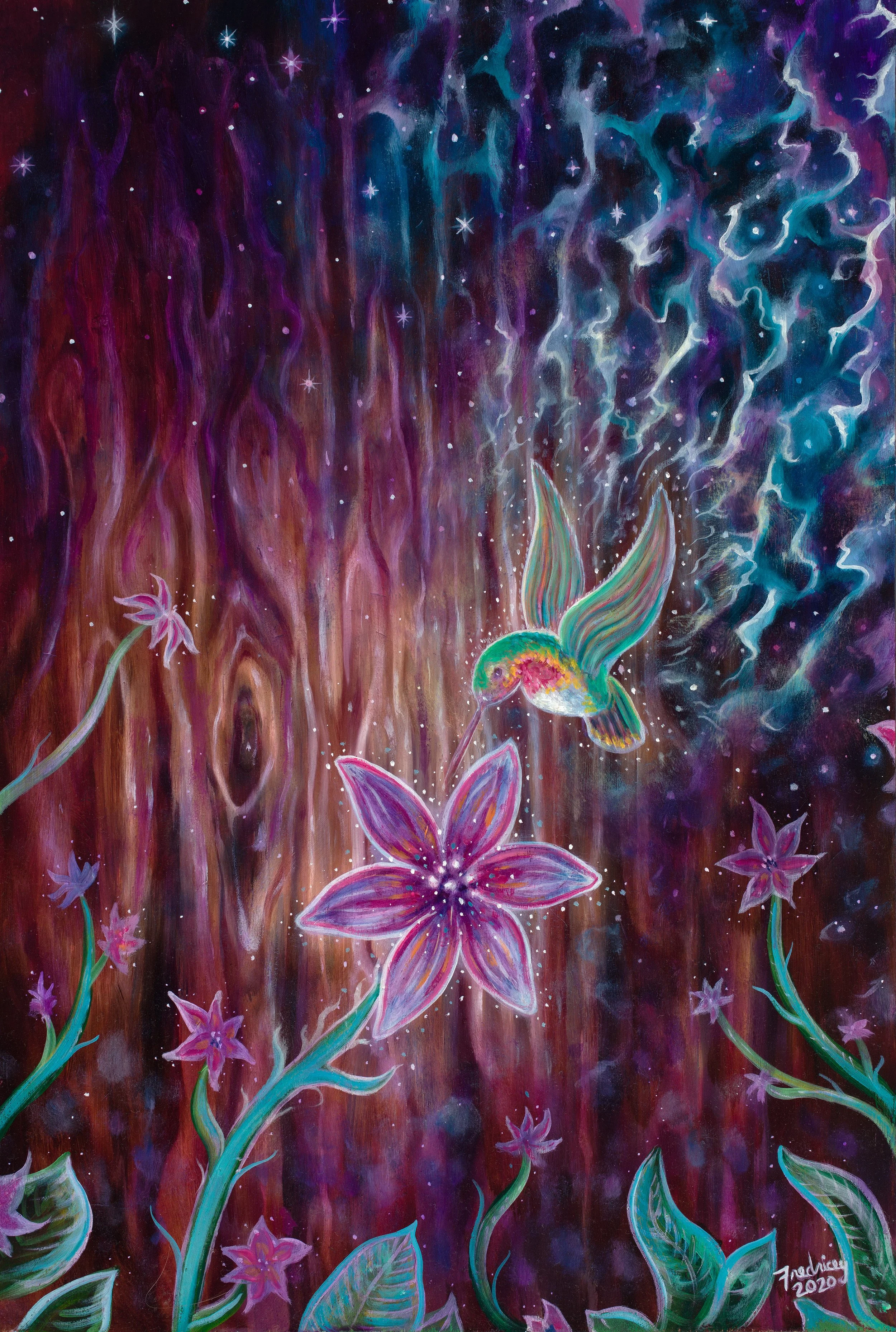 "The Magic of Life" - oil on wood - 11"x16" - 2019