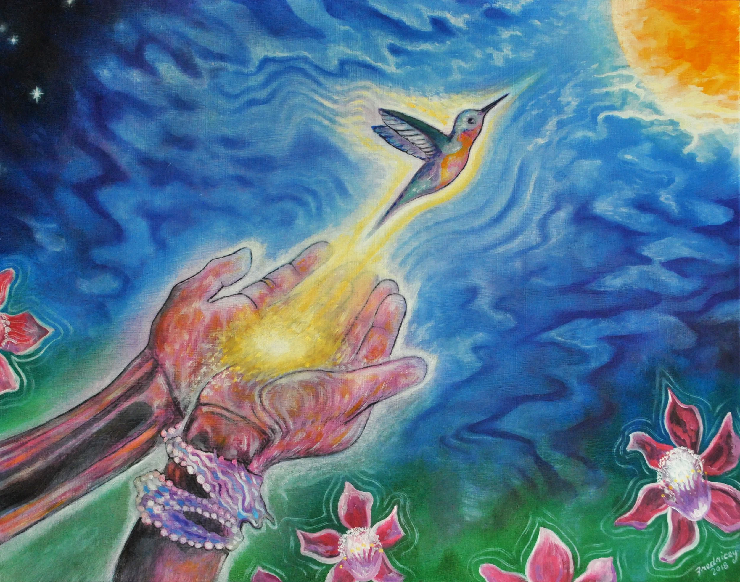 "The Gift of Life" - oil on wood panel - 11"x14" - 2018
