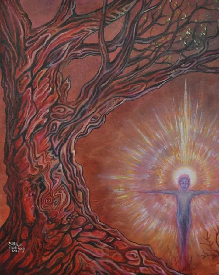 "The Visitor" - oil on canvas - 16"x20" - 2016