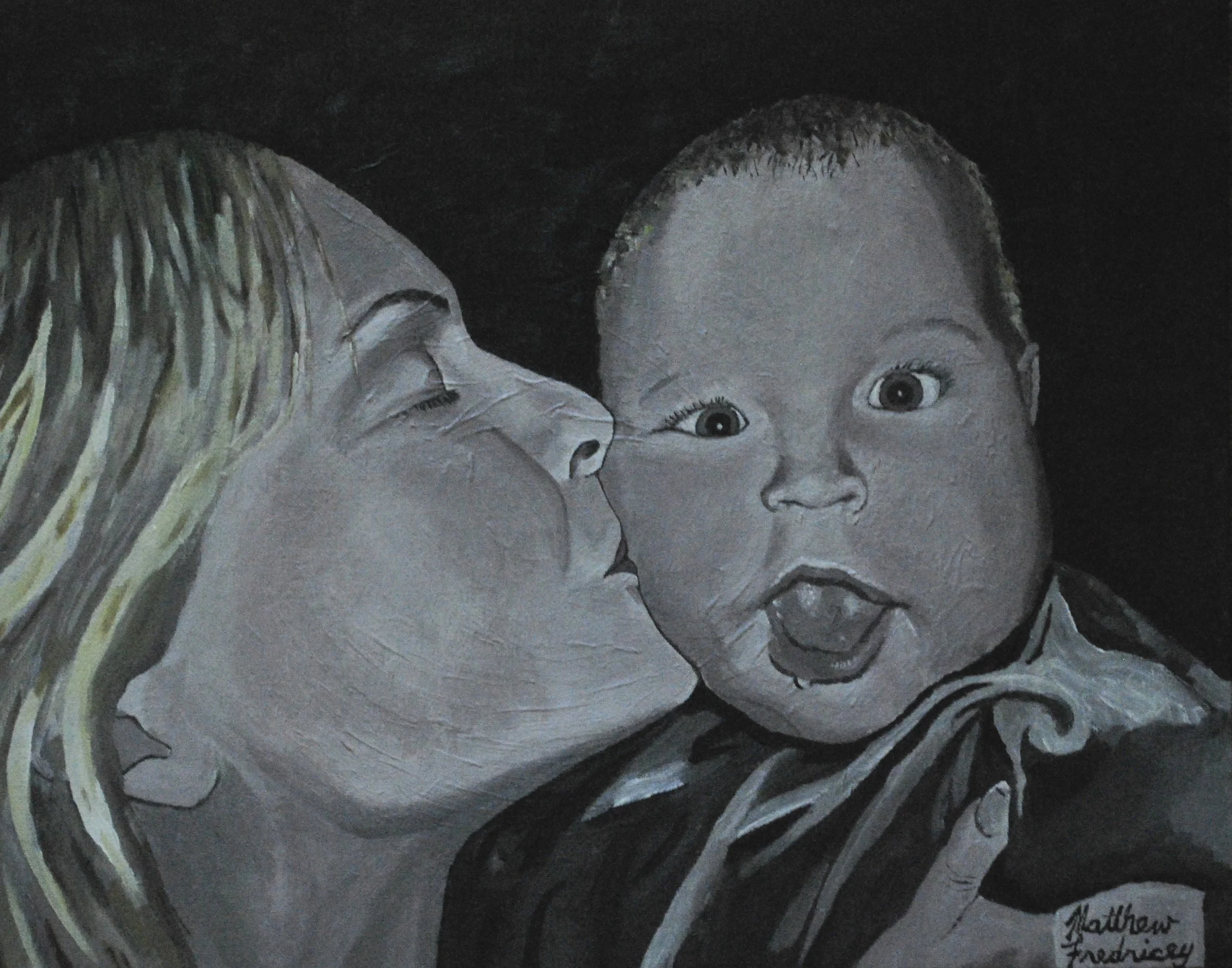"A Mother's Love" - acrylic - 16"x20" - 2007
