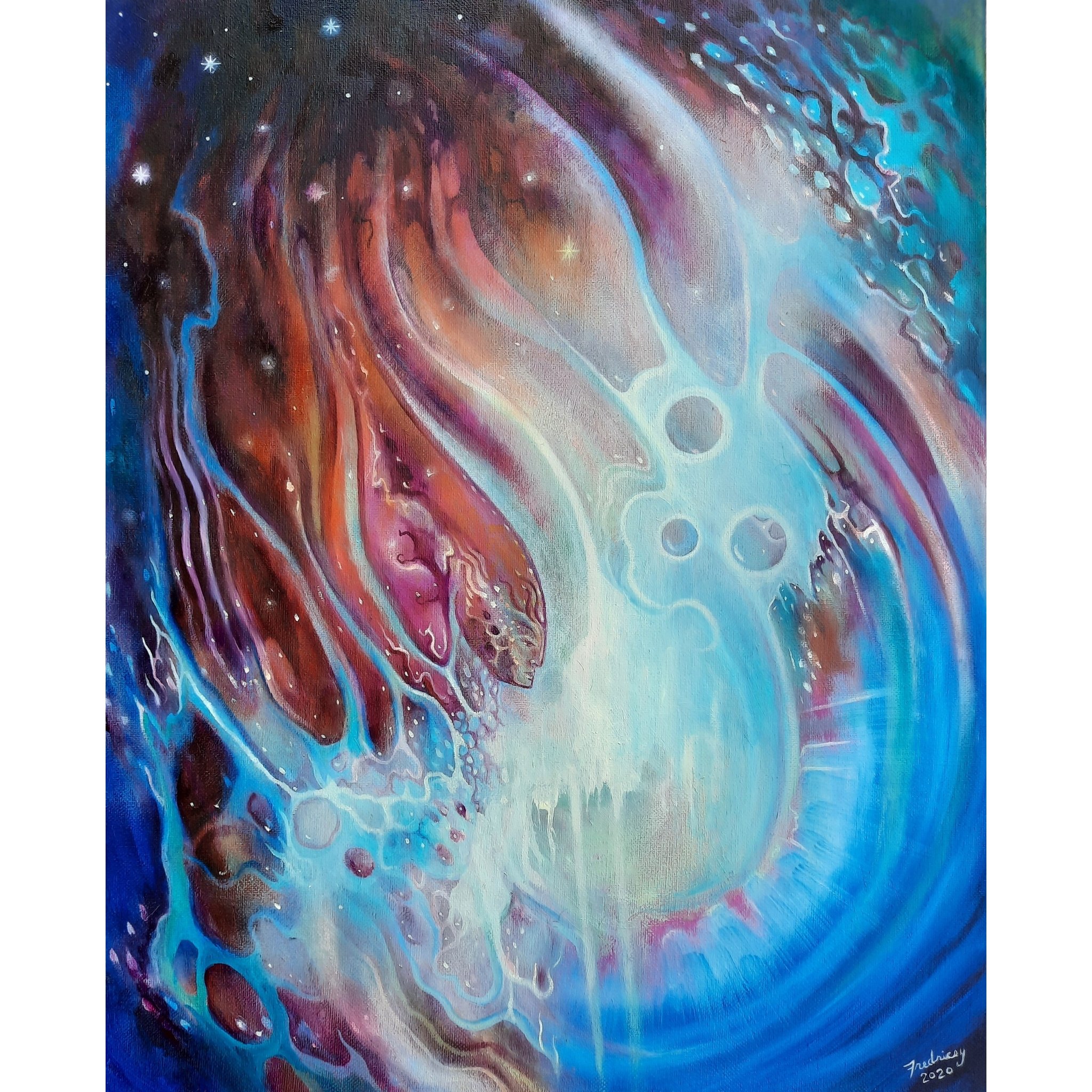 "Activation" - oil on canvas - 16"x20" - 2020