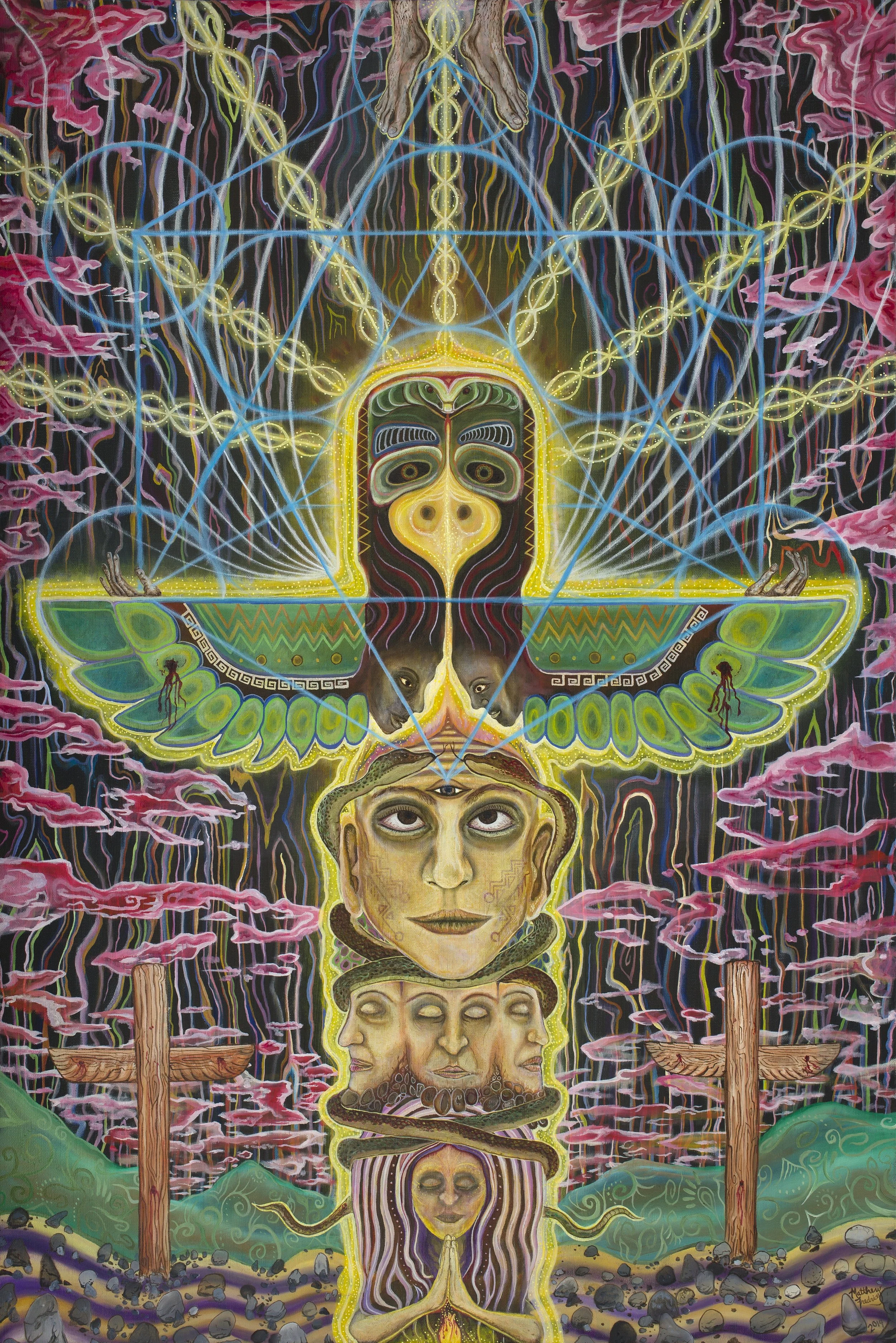 "Totem Soul" - oil on canvas - 24"x36" - 2014 