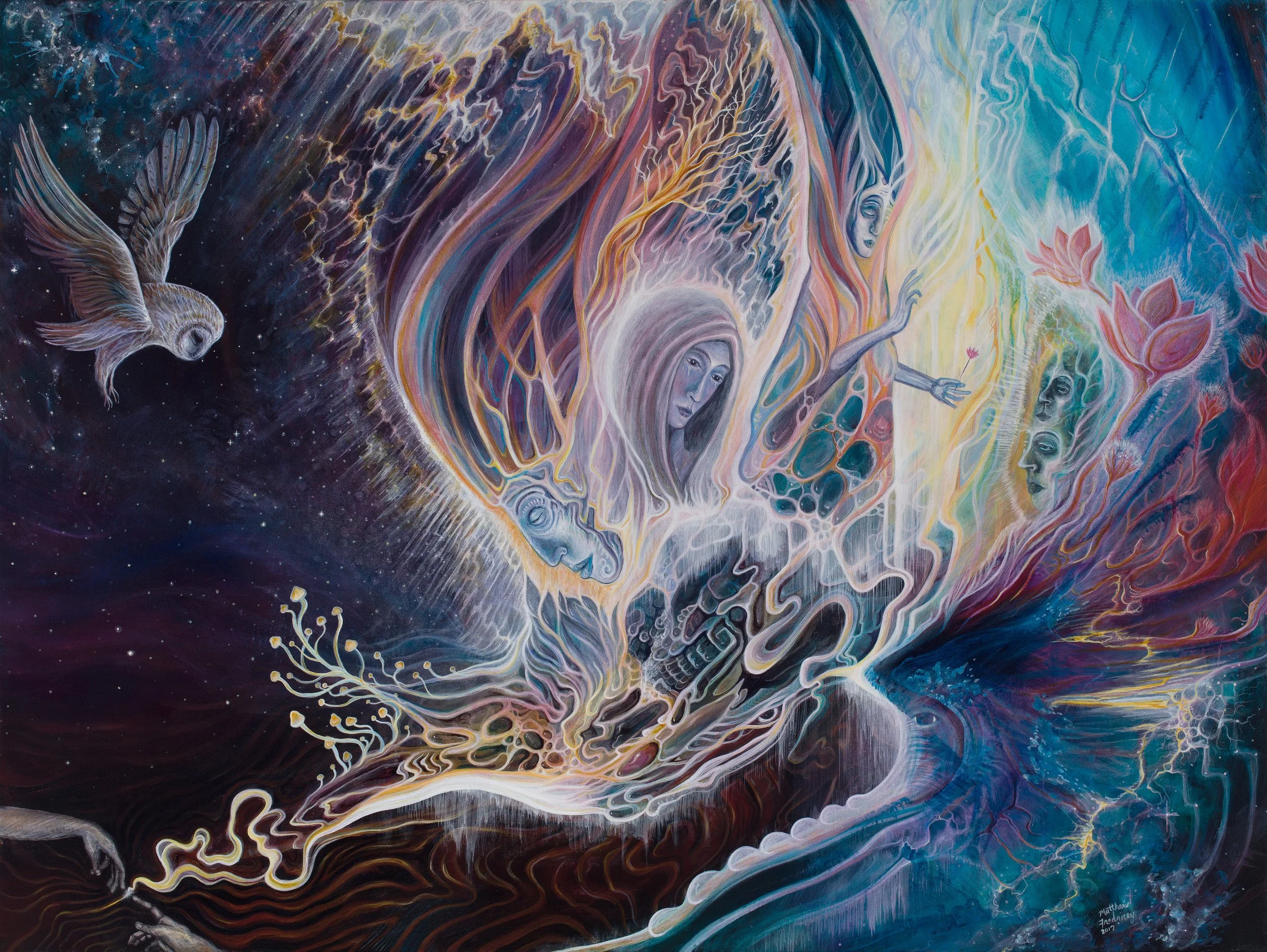"A New Genesis" - acrylic on canvas - 30"x40" - 2017