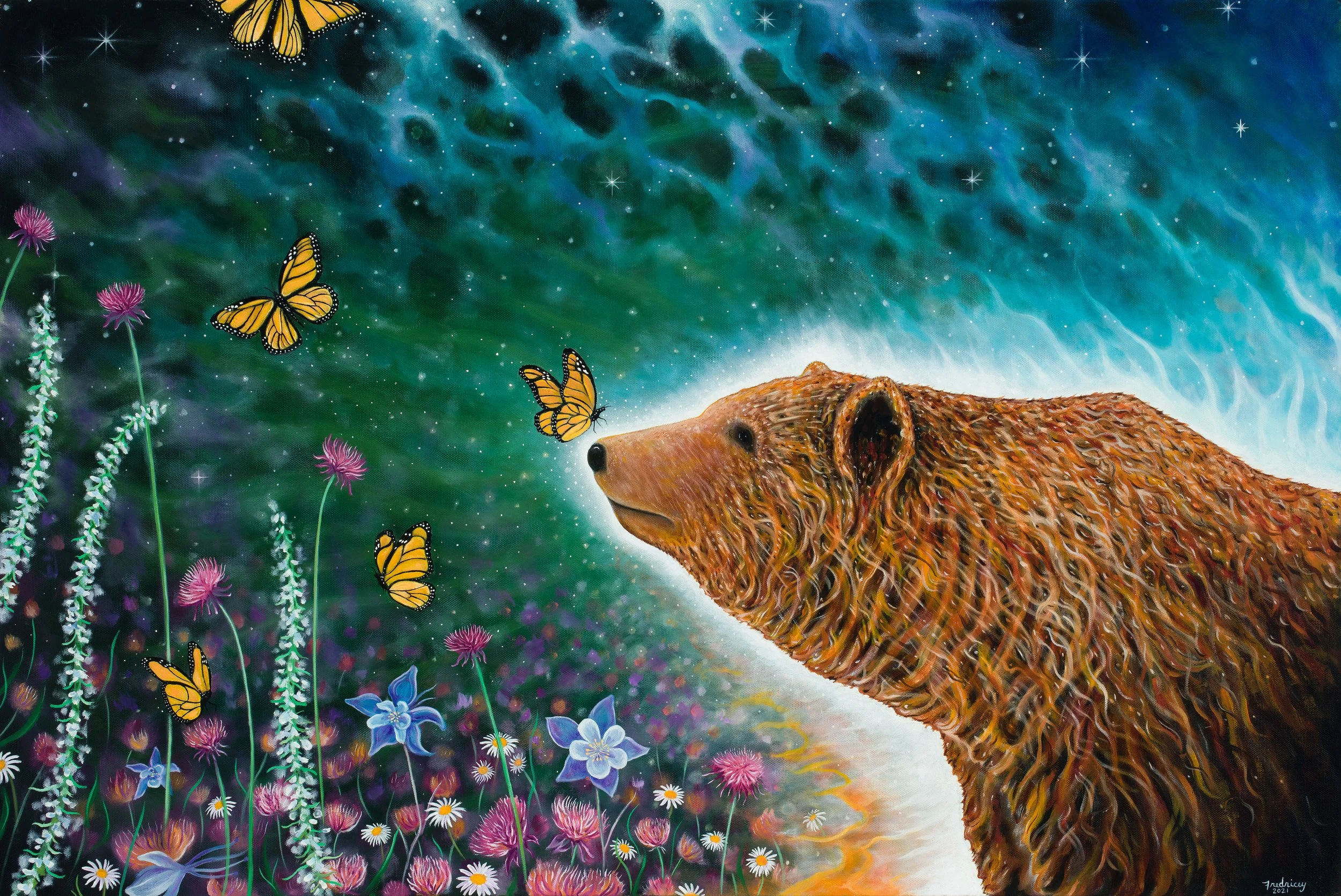 "Enchanted" - oil on canvas - 24"x36" - 2021