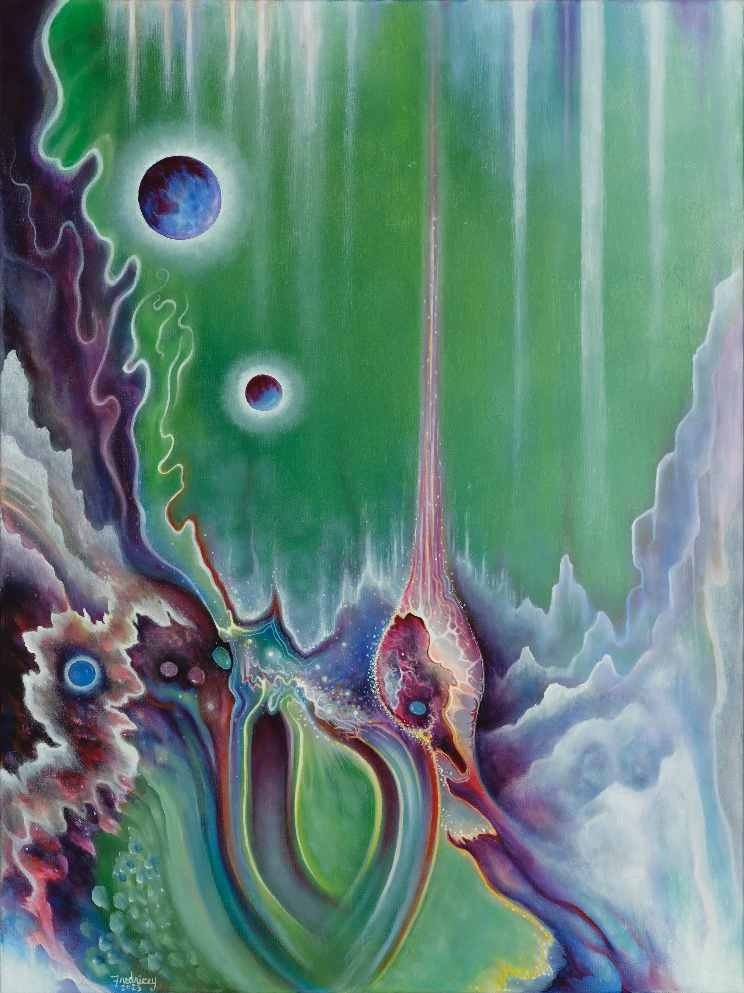 "Propulsion" - oil on canvas - 18"x24" - 2023 - $950