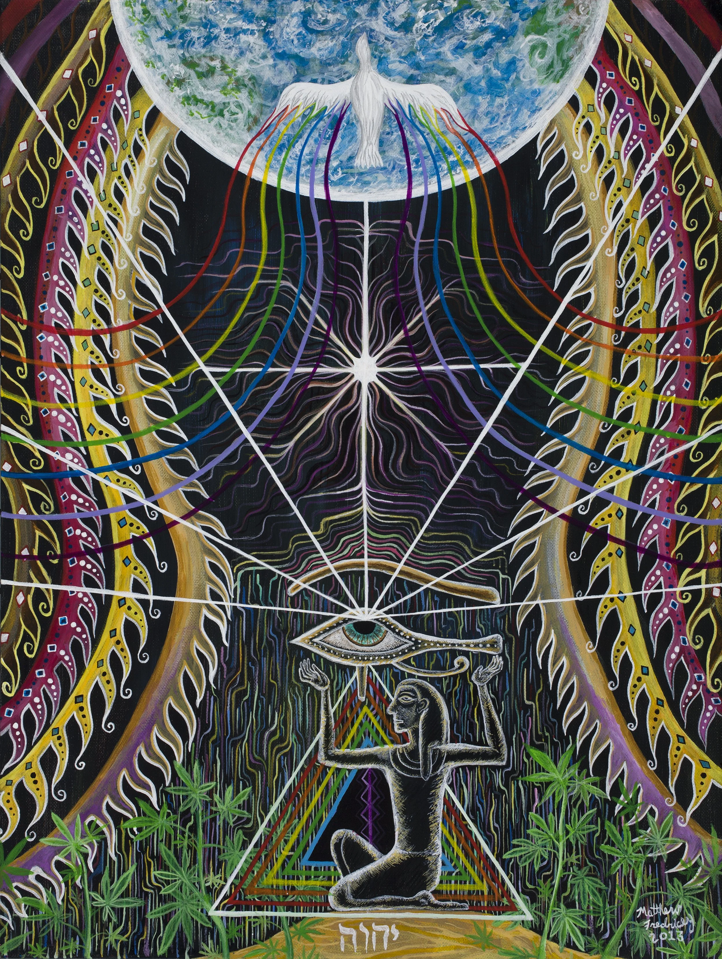"Bridging Heaven and Earth" - acrylic on canvas - 18"x24" 