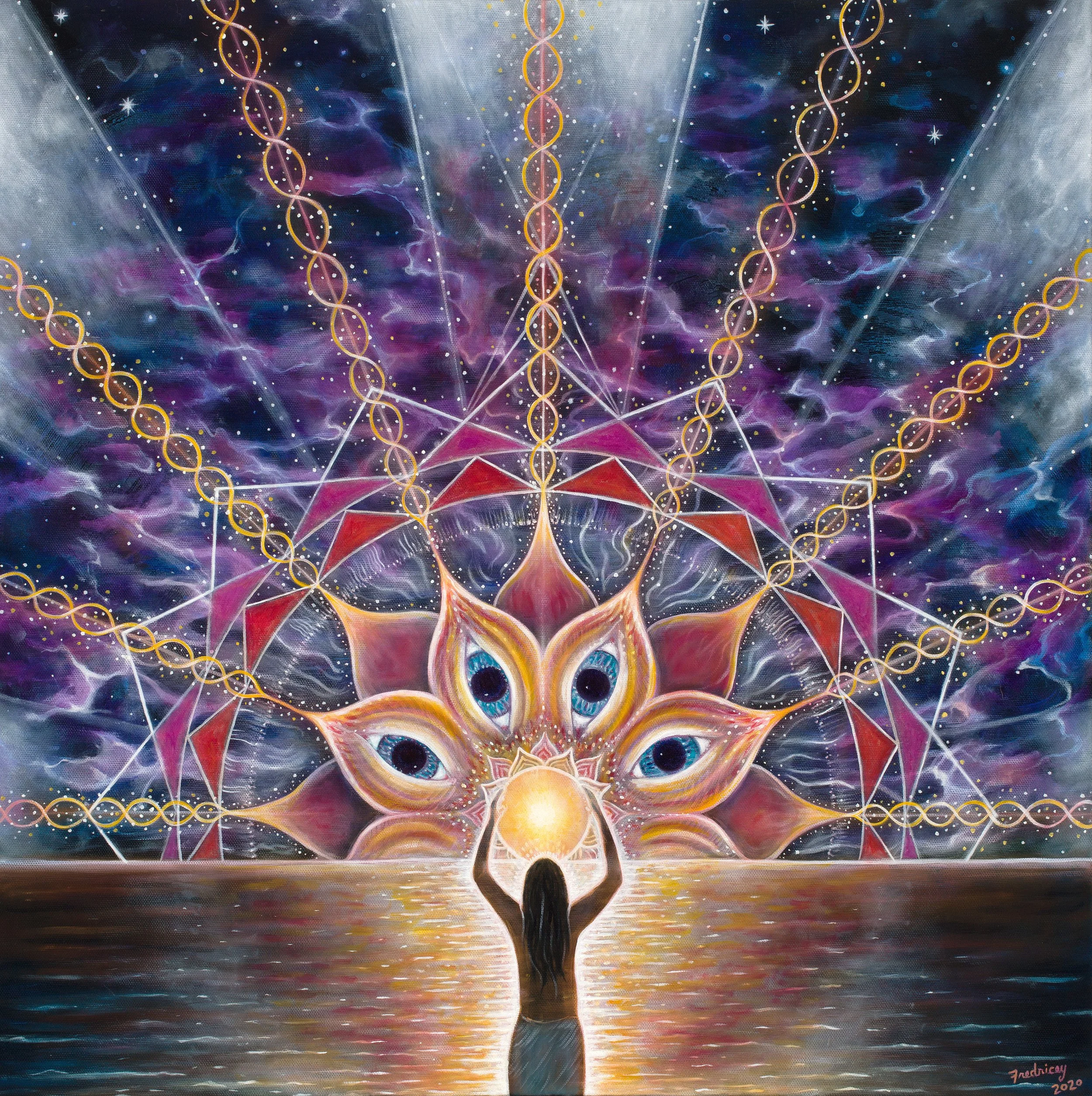"2020 Vision" - oil on canvas - 24"x24" - 2020