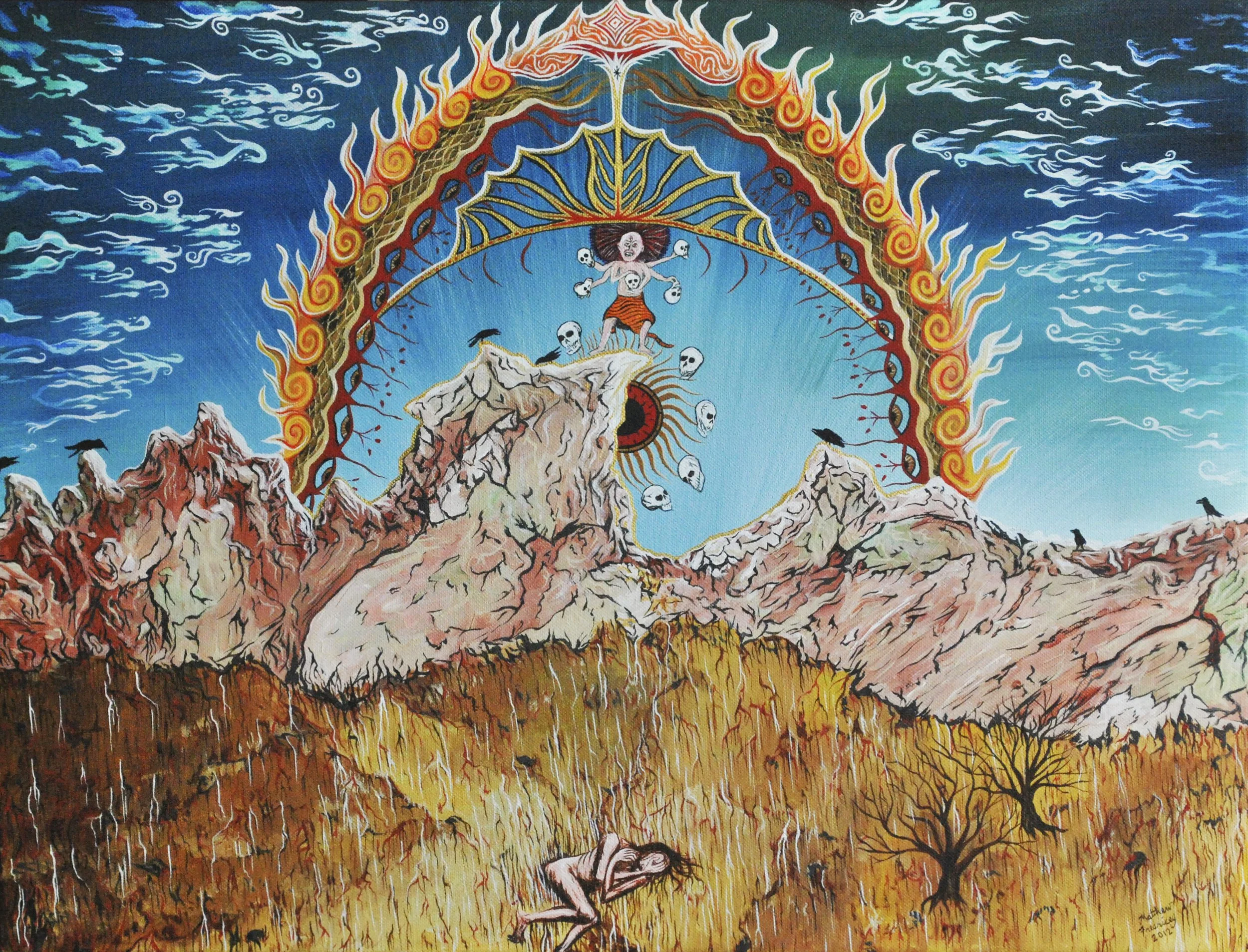 "Dark Night of the Soul" - oil on canvas - 18"x24" - 2012