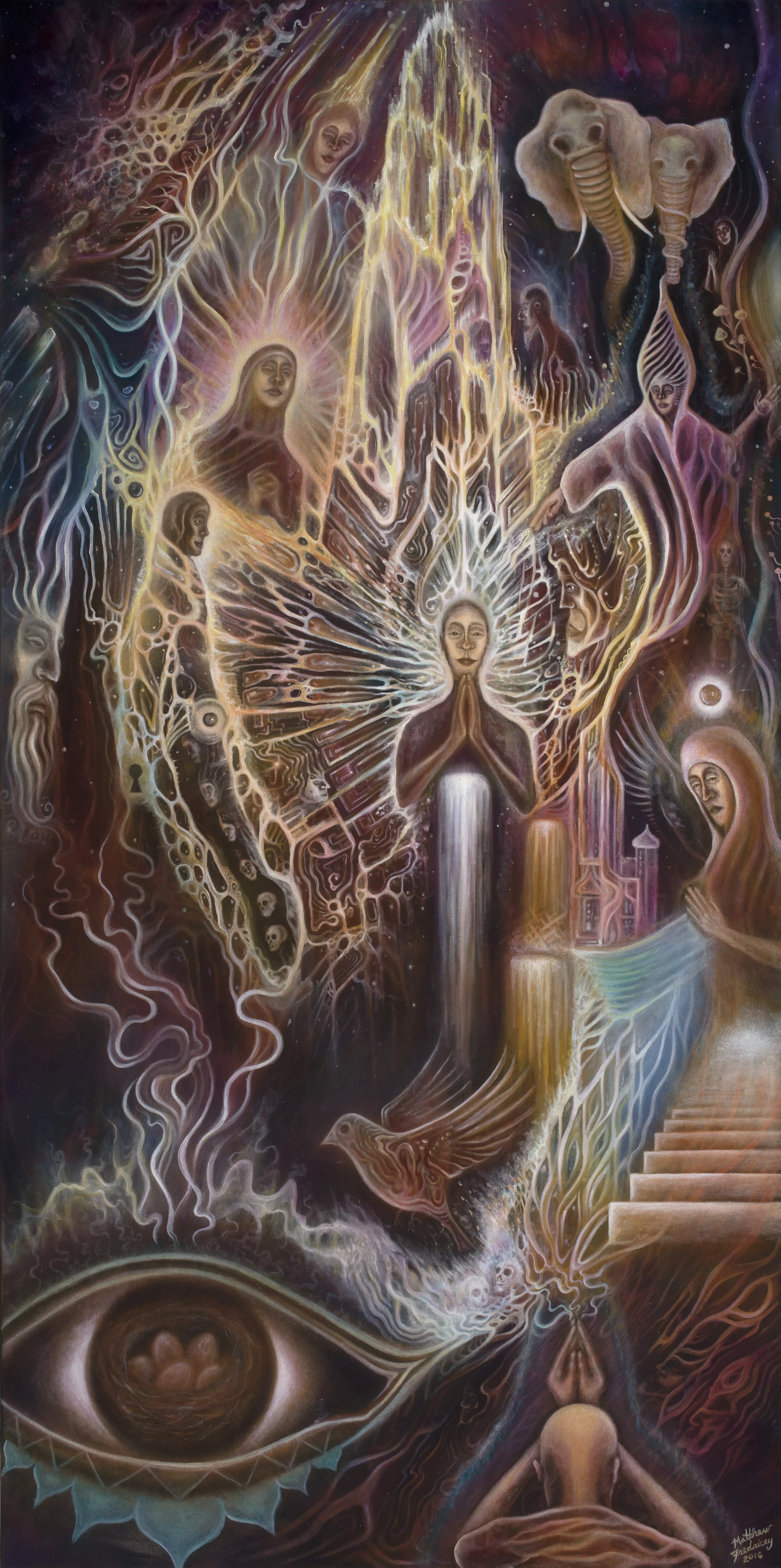 "Infinite Blessings" - oil on canvas - 24"x48" - 2017 - $3000