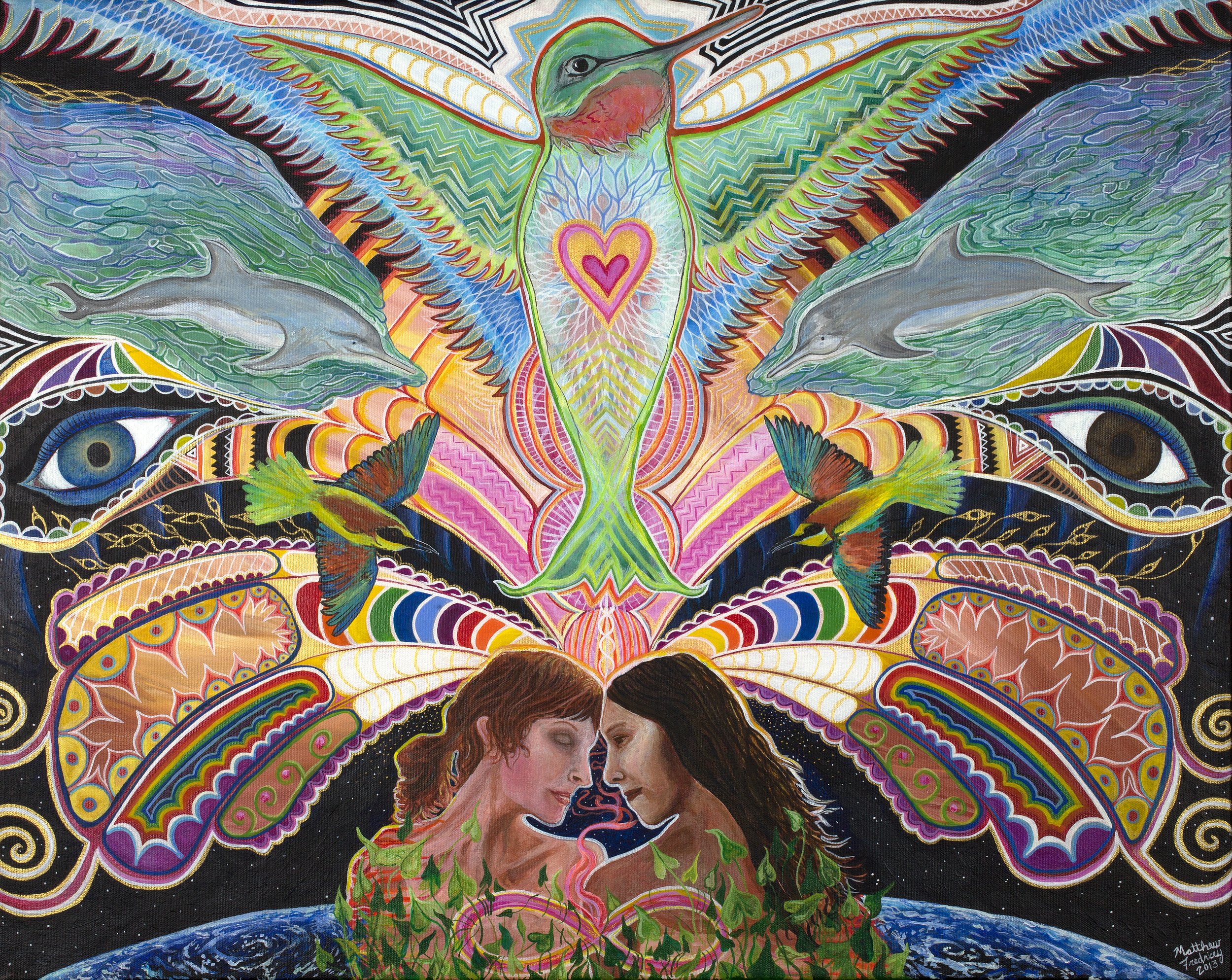 "Arise" - acrylic on canvas - 18"x24" - 2013