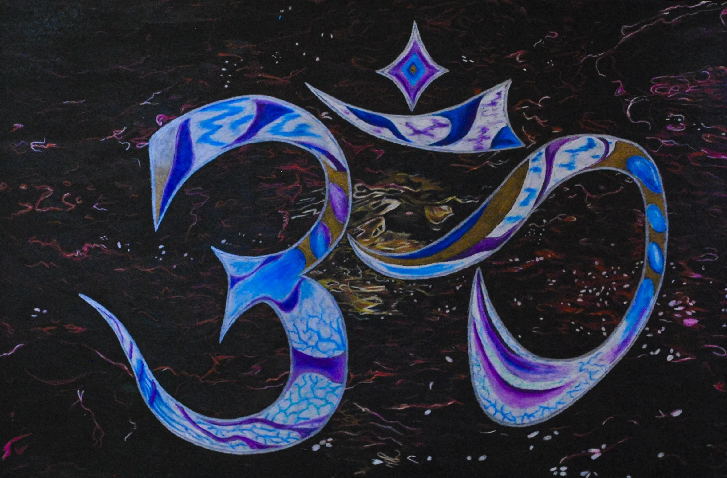 "OM" - colored pencil - 2009