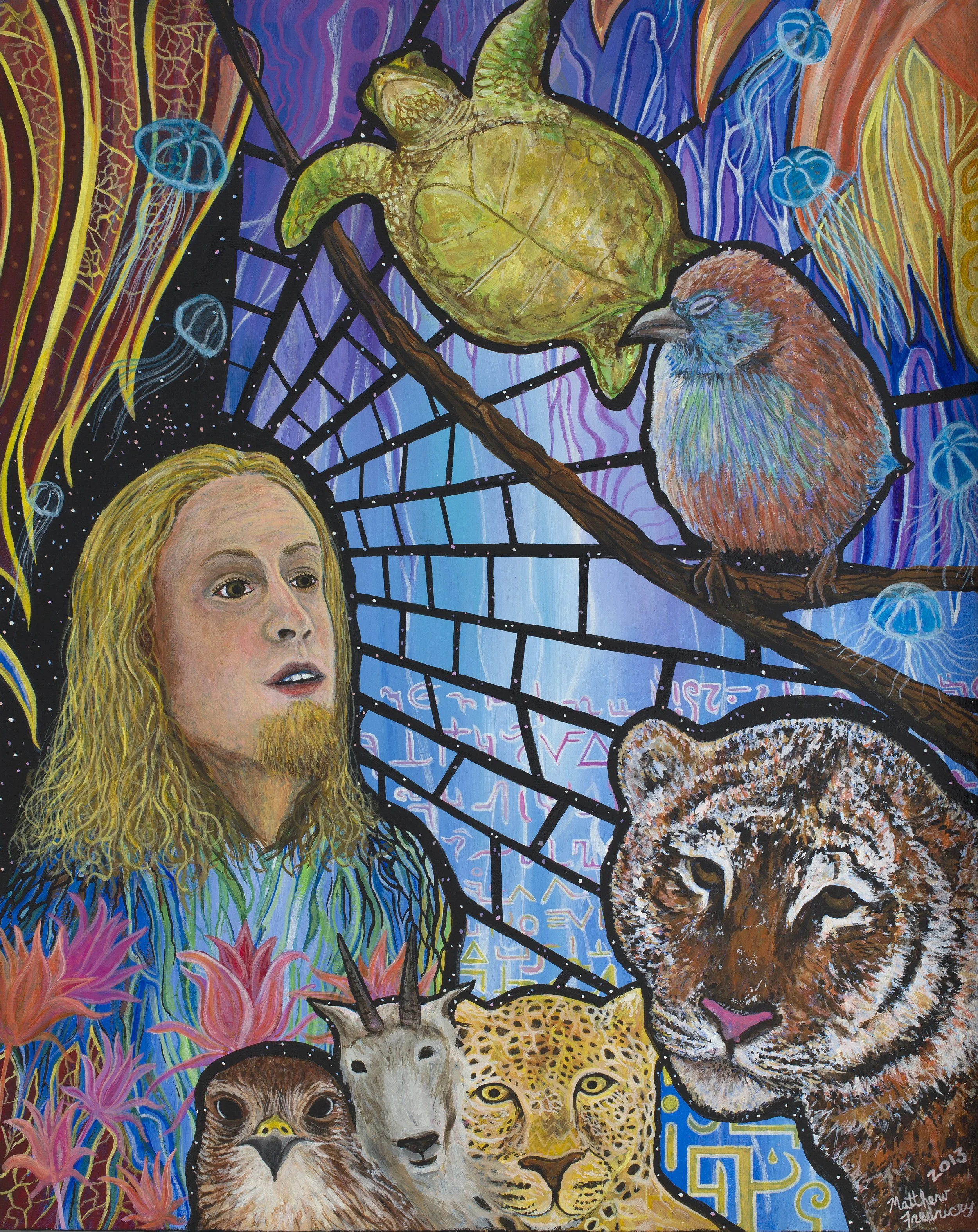 "Coming Alive" - acrylic on canvas - 16"x20" - 2013