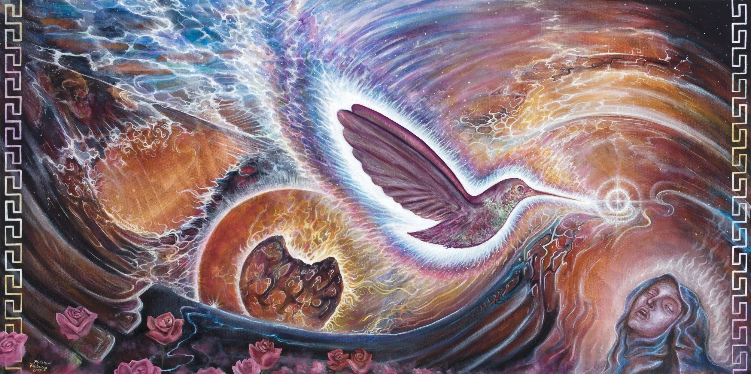 "The Ecstasy of Illumination" - oil on canvas - 24"x48" - 2017