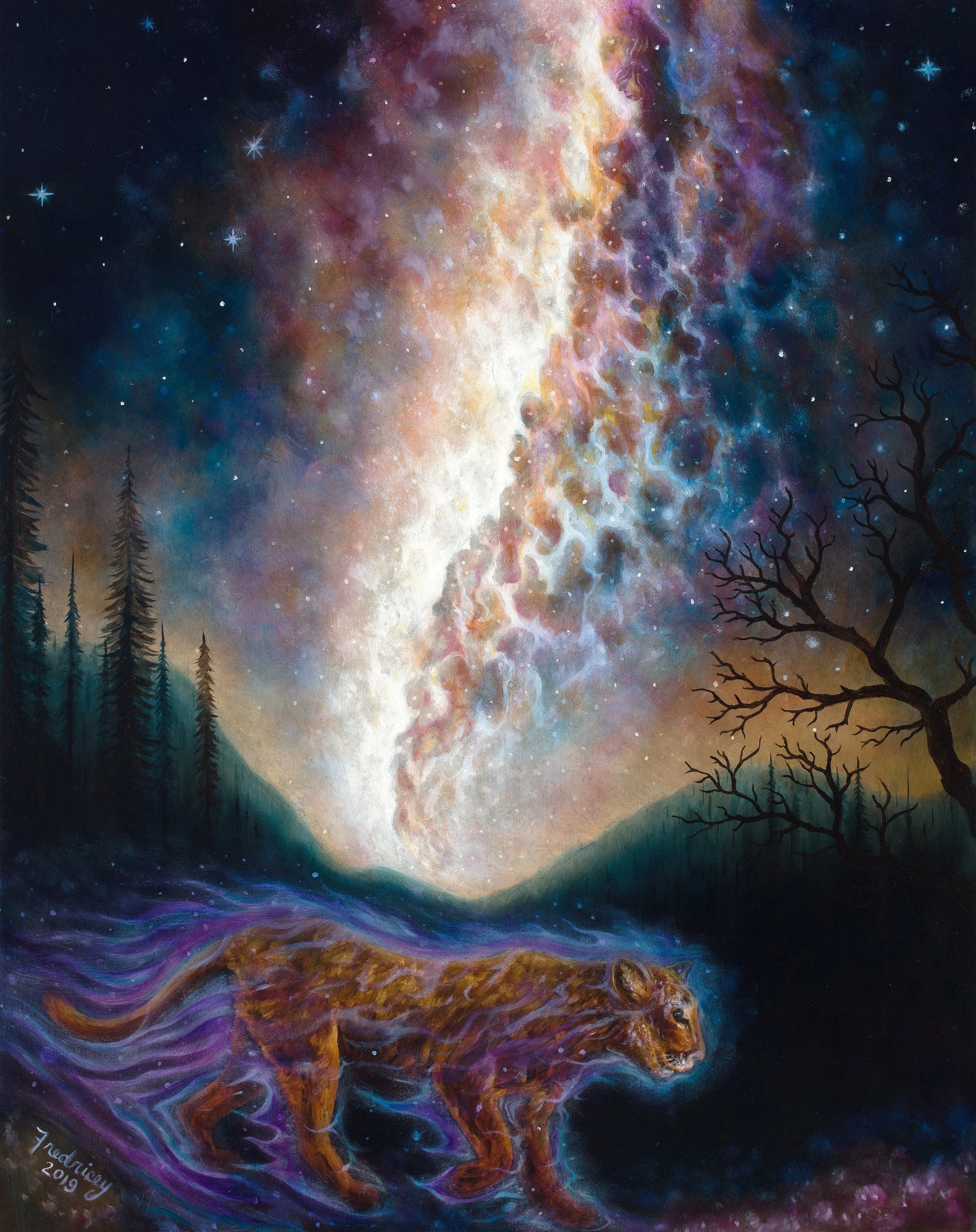 "Nature's Majesty" - oil on wood panel - 14"x18" - 2019