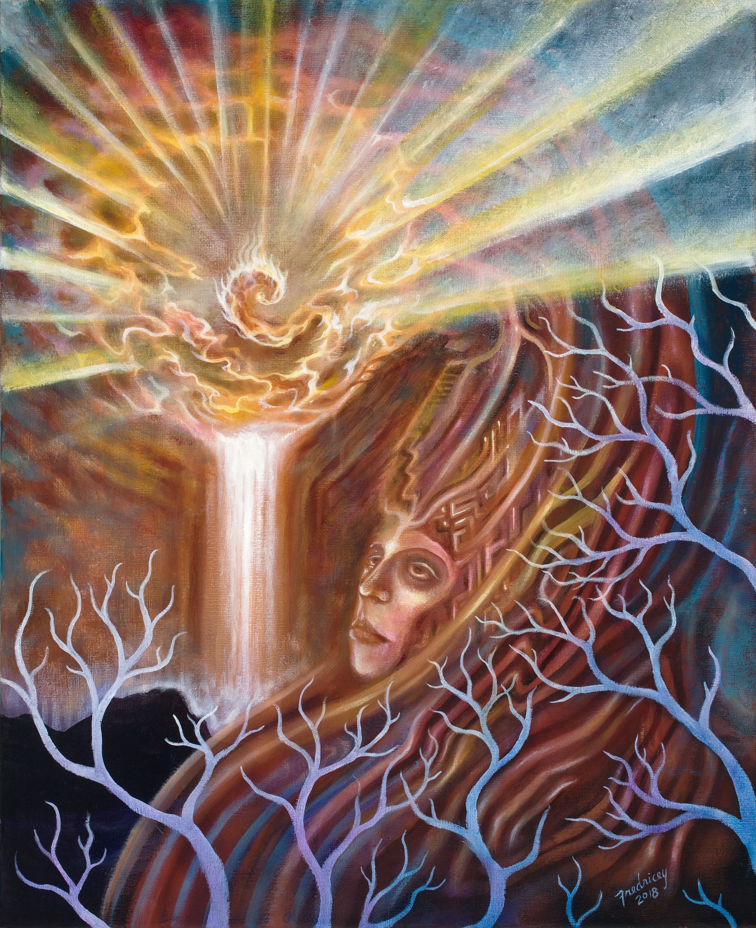 "Beholder" - oil on canvas - 16"x20" - 2018