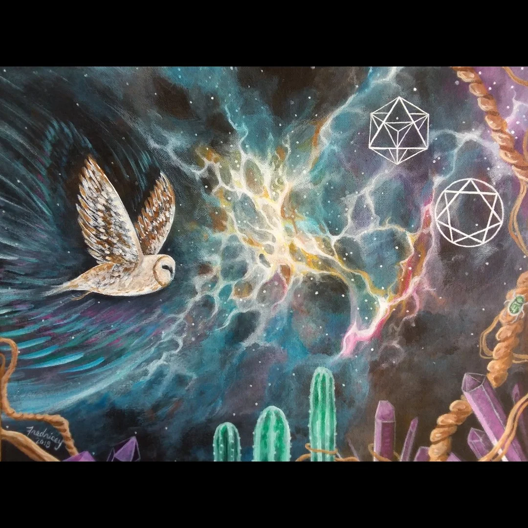 "Deliverance" - acrylic on canvas - 12"x16" - 2017