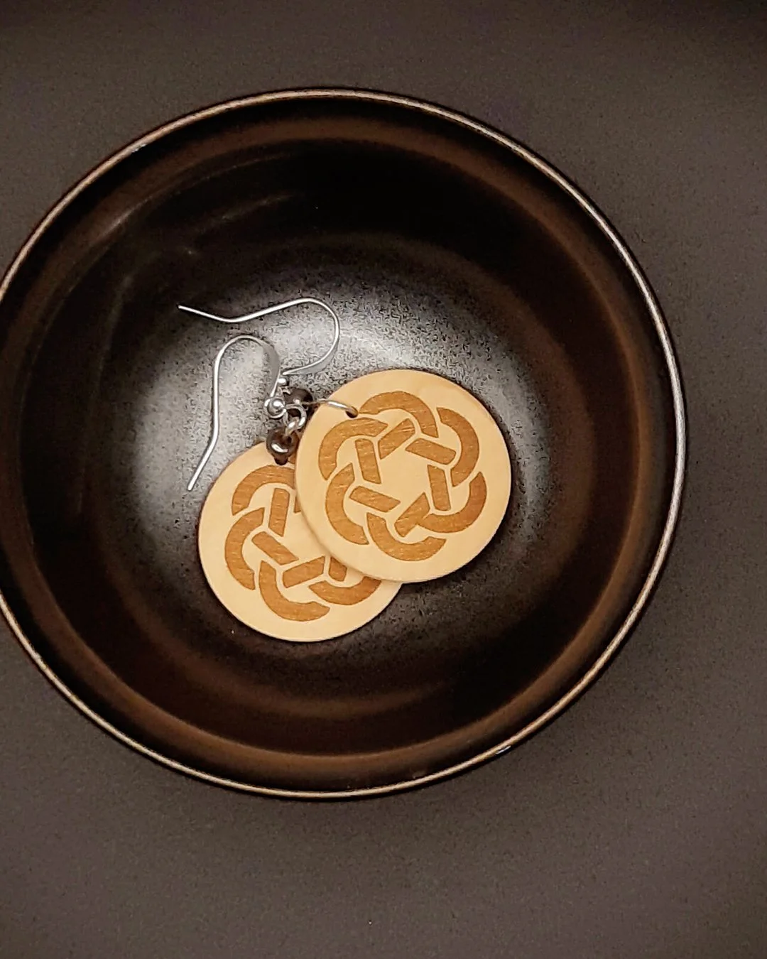 Celtic Knot Earrings - Copper Fill