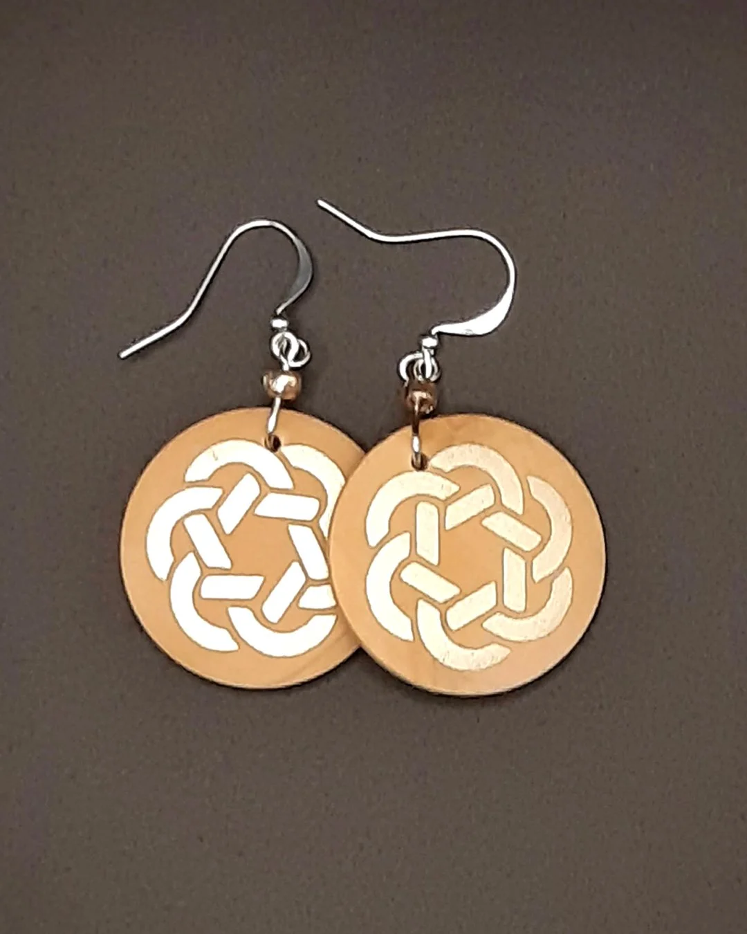 Celtic Knot Earrings - Silver Fill