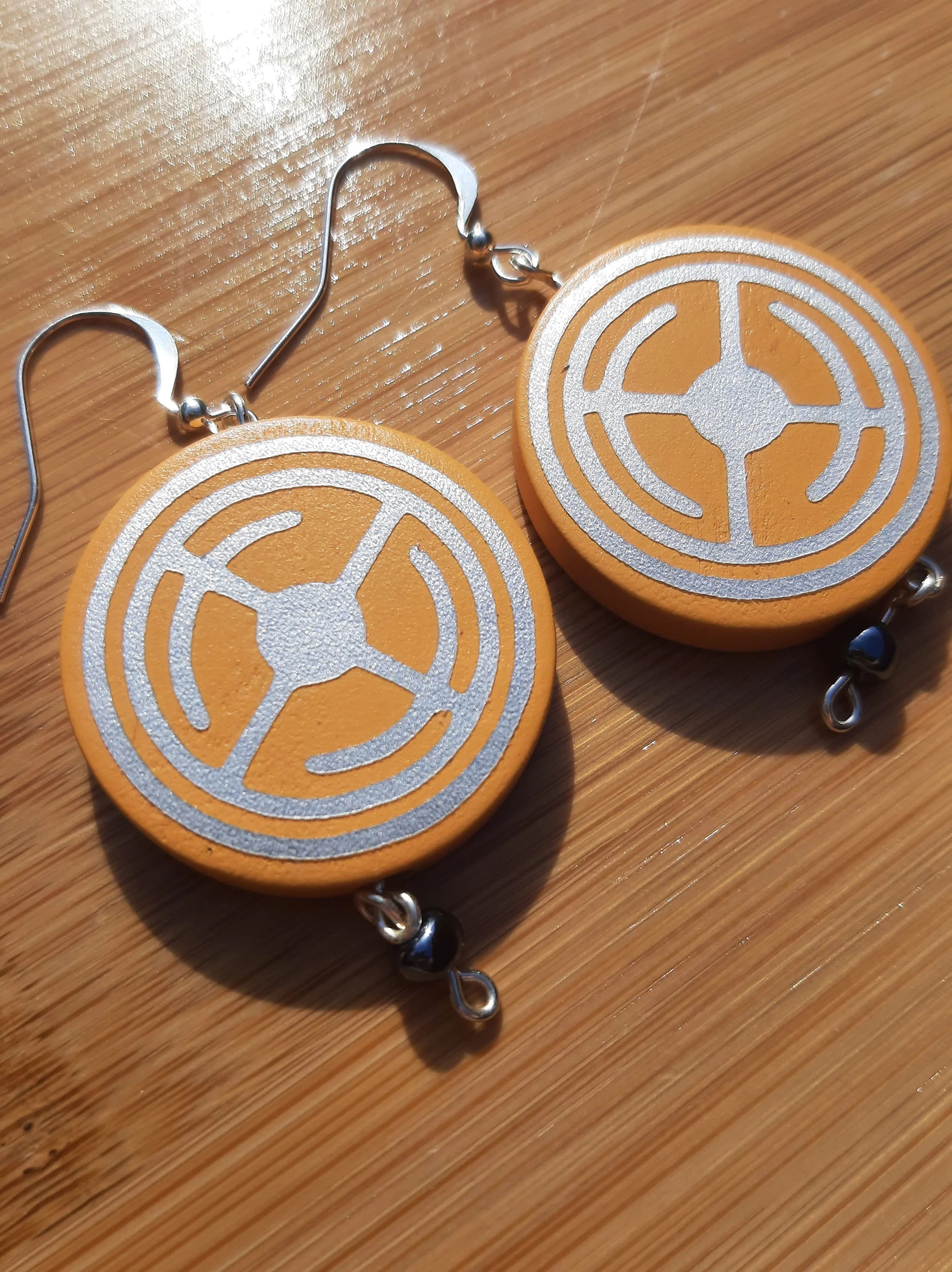 Yellow-Silver Viking Shield