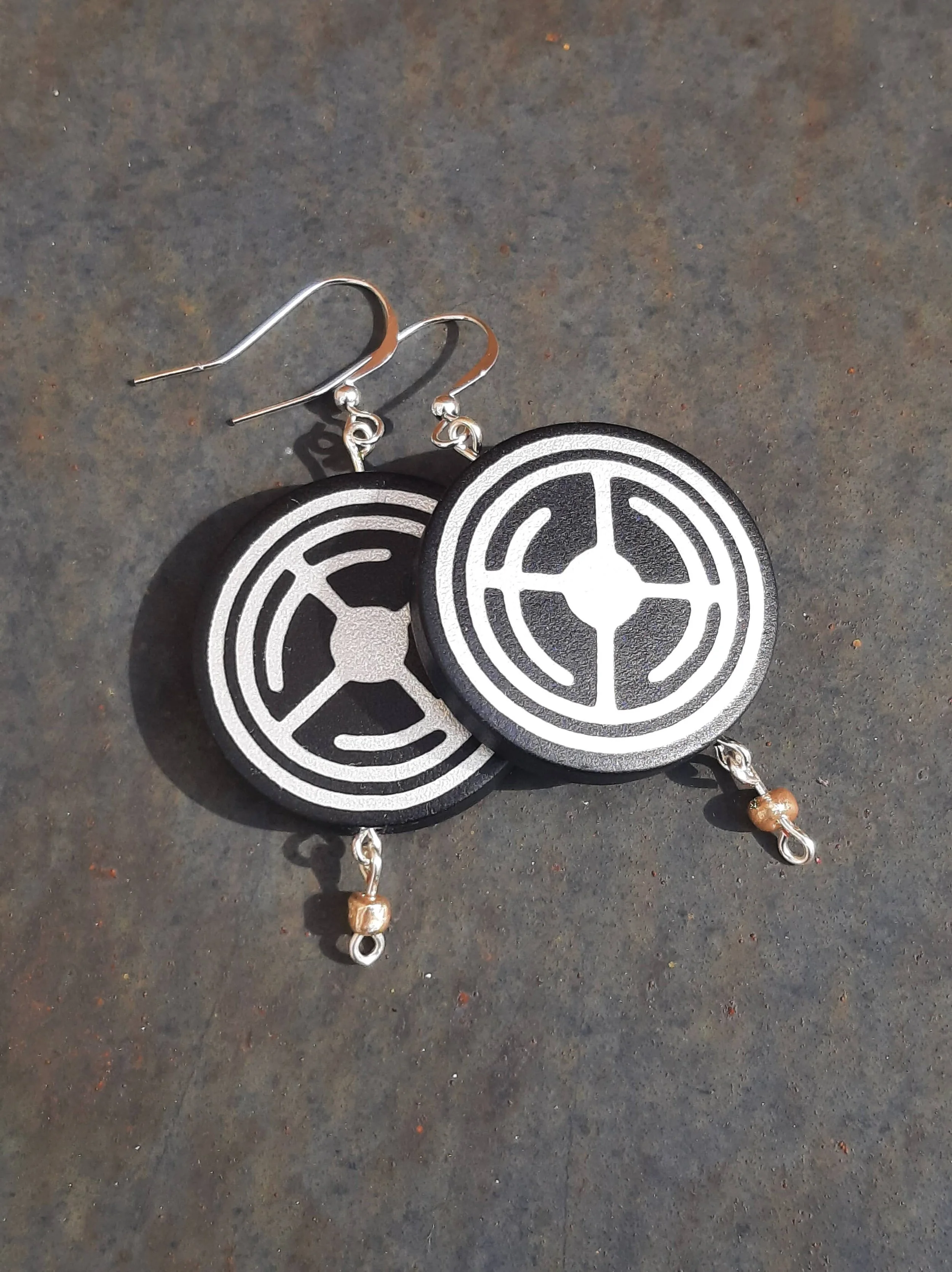 Black-Silver Viking Shield