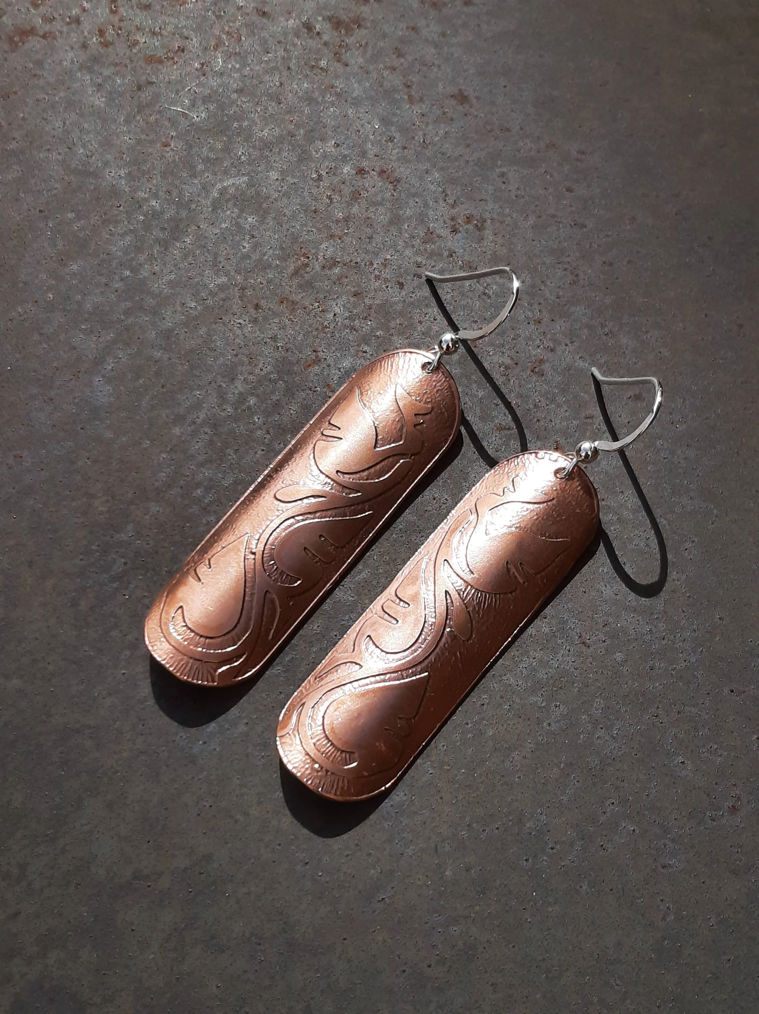 Trewhiddle Petal Motif Earrings