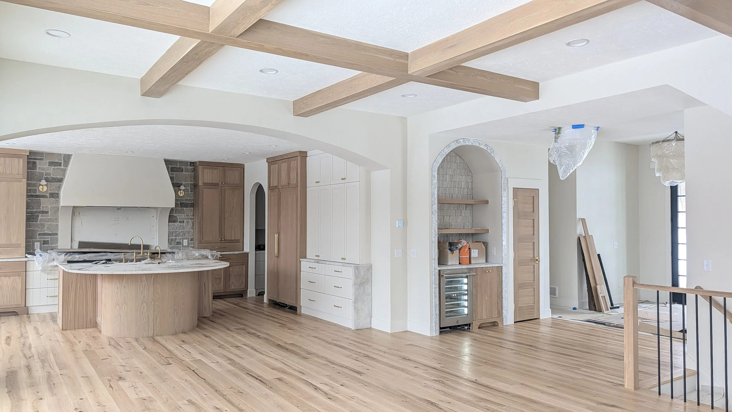 Finished kitchen and dining