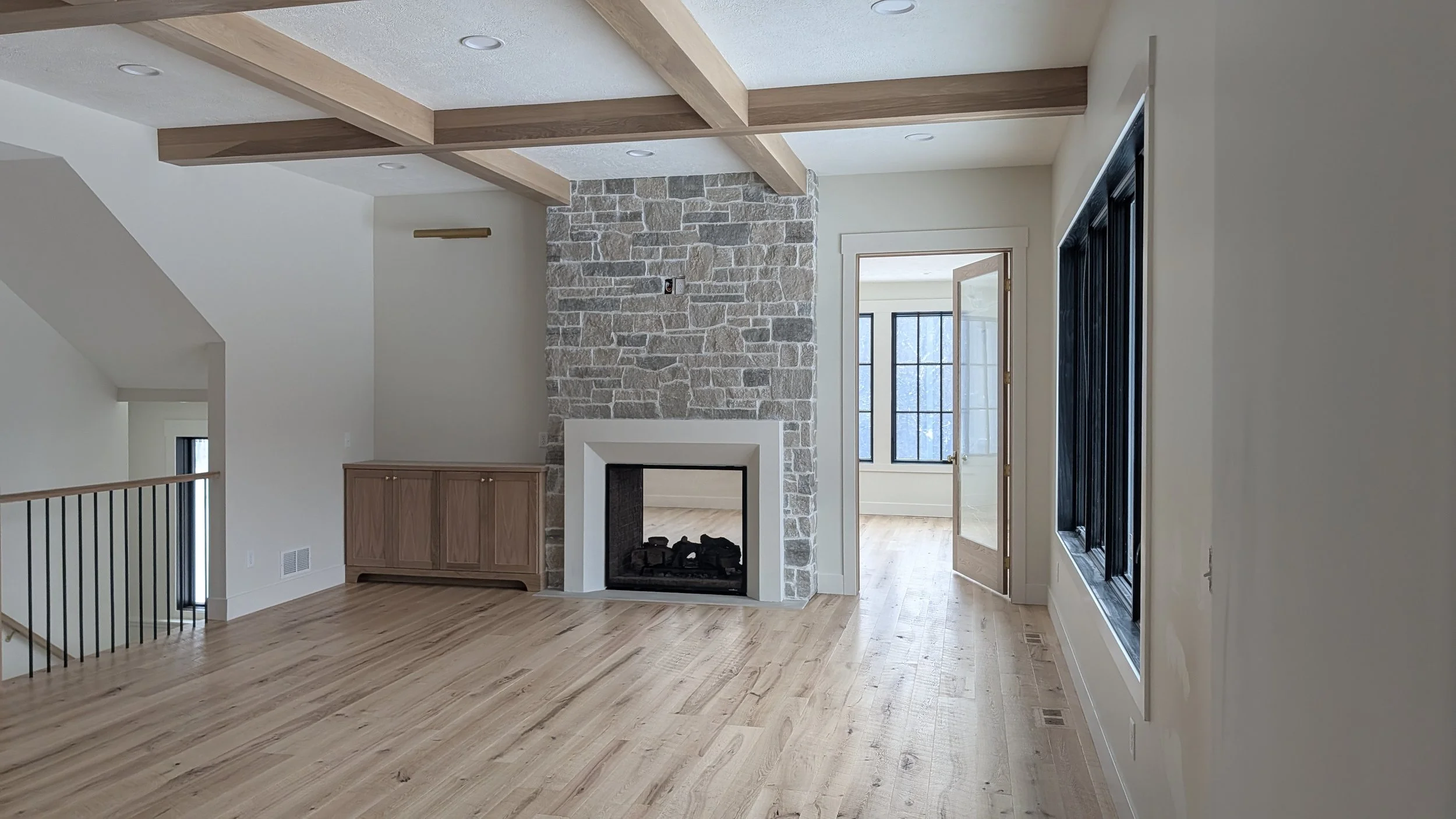 Finished family room