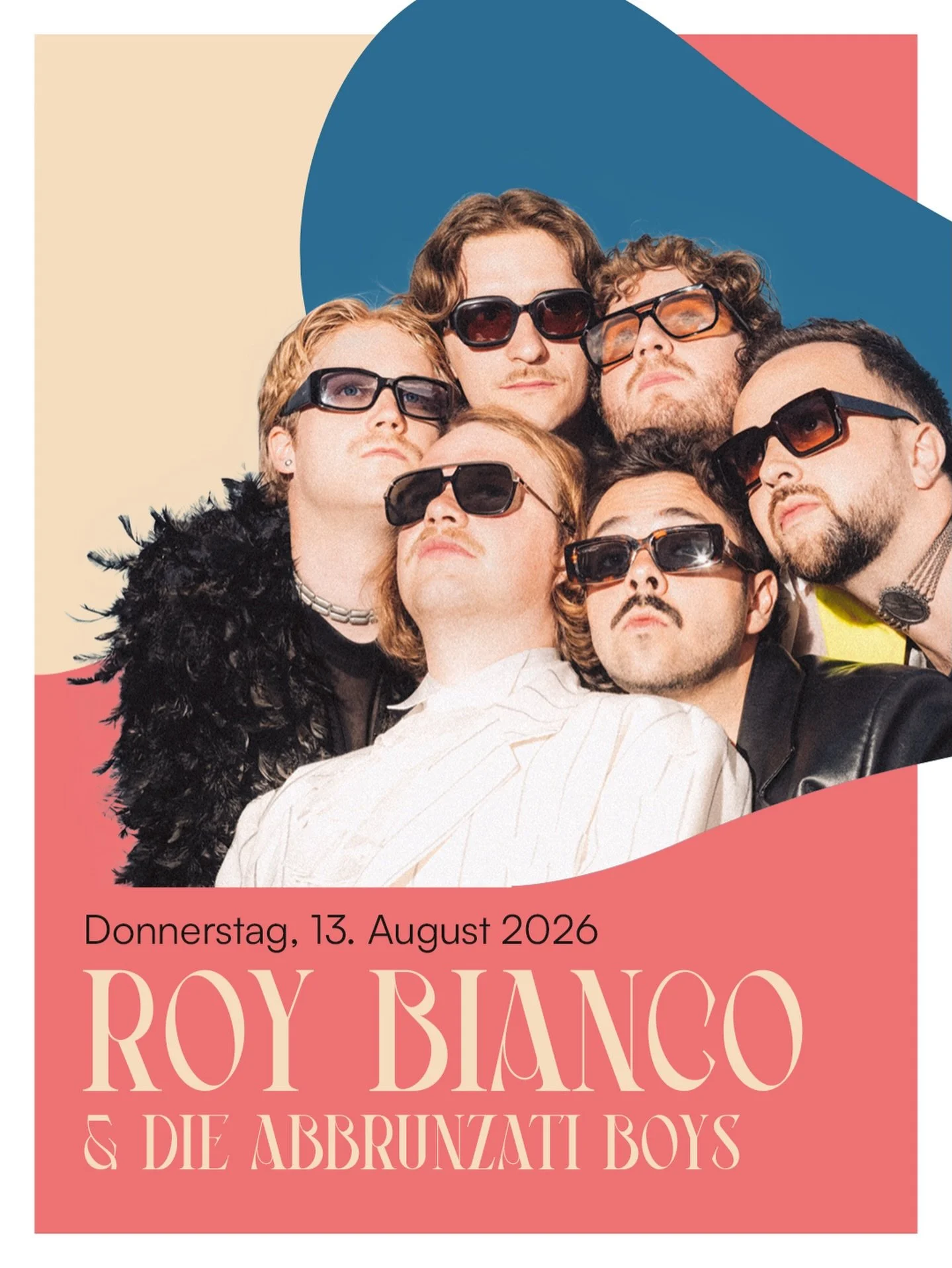 Am Donnerstag, 13. August 2026 verwandelt Roy Bianco &amp; Die Abbrunzati Boys das Openair Solothurn in eine glitzernde Italo-Schlager-Oase! 🇮🇹✨

Freut euch auf eine Live-Show, die garantiert dolce vita pur liefert. 🌴🎶
Der Vorverkauf startet Morg
