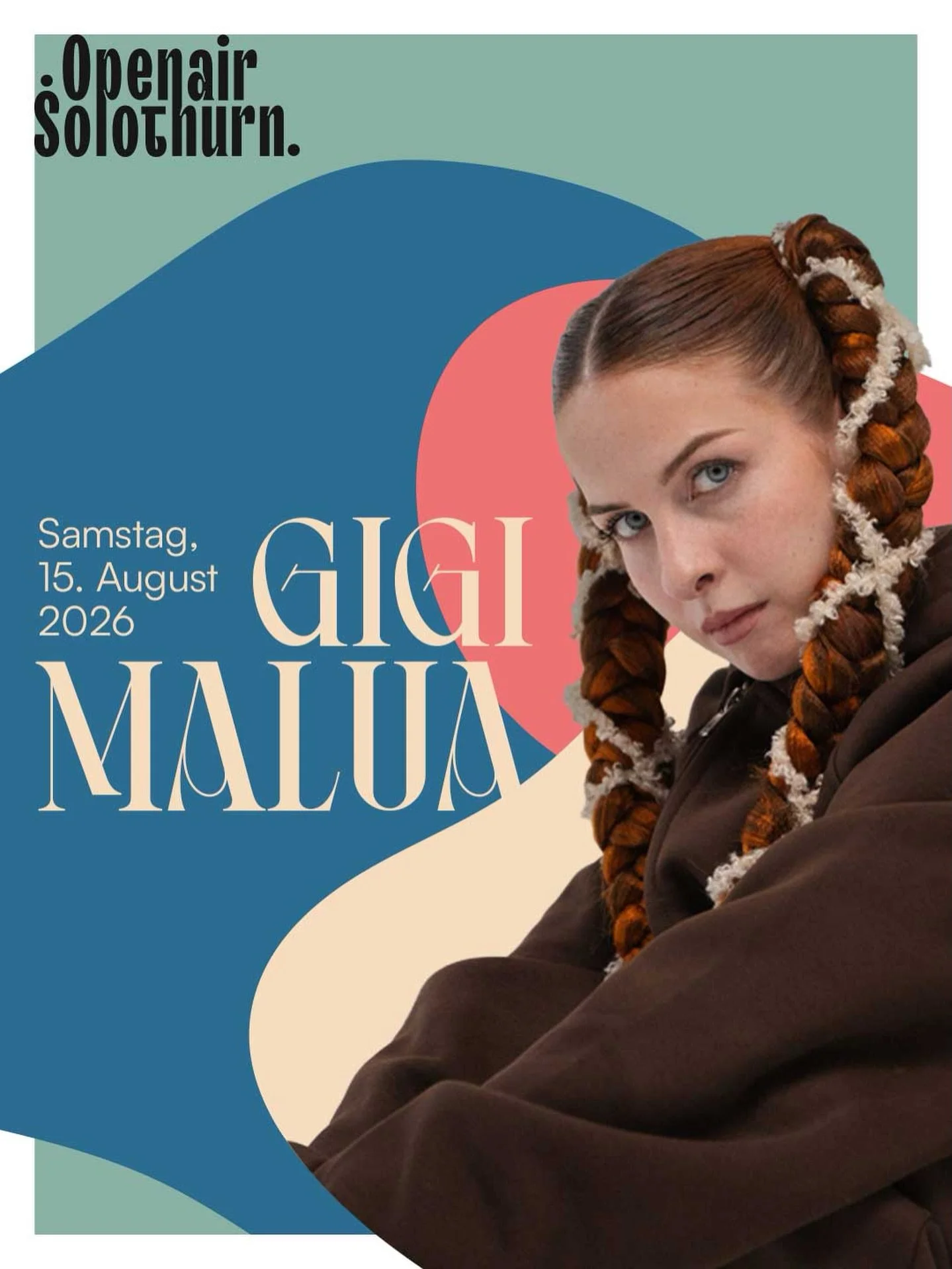 Gigi Malua vervollst&auml;ndigt das Programm vom Sa, 15. August &mdash; und bringt mit starken Messages, ehrlichen Lyrics sowie ihrem einzigartigen Mix aus Rap und Pop frischen Sound und ganz viel B&uuml;ndner Energie nach Solothurn. 💥
Wenn Gigi Mal