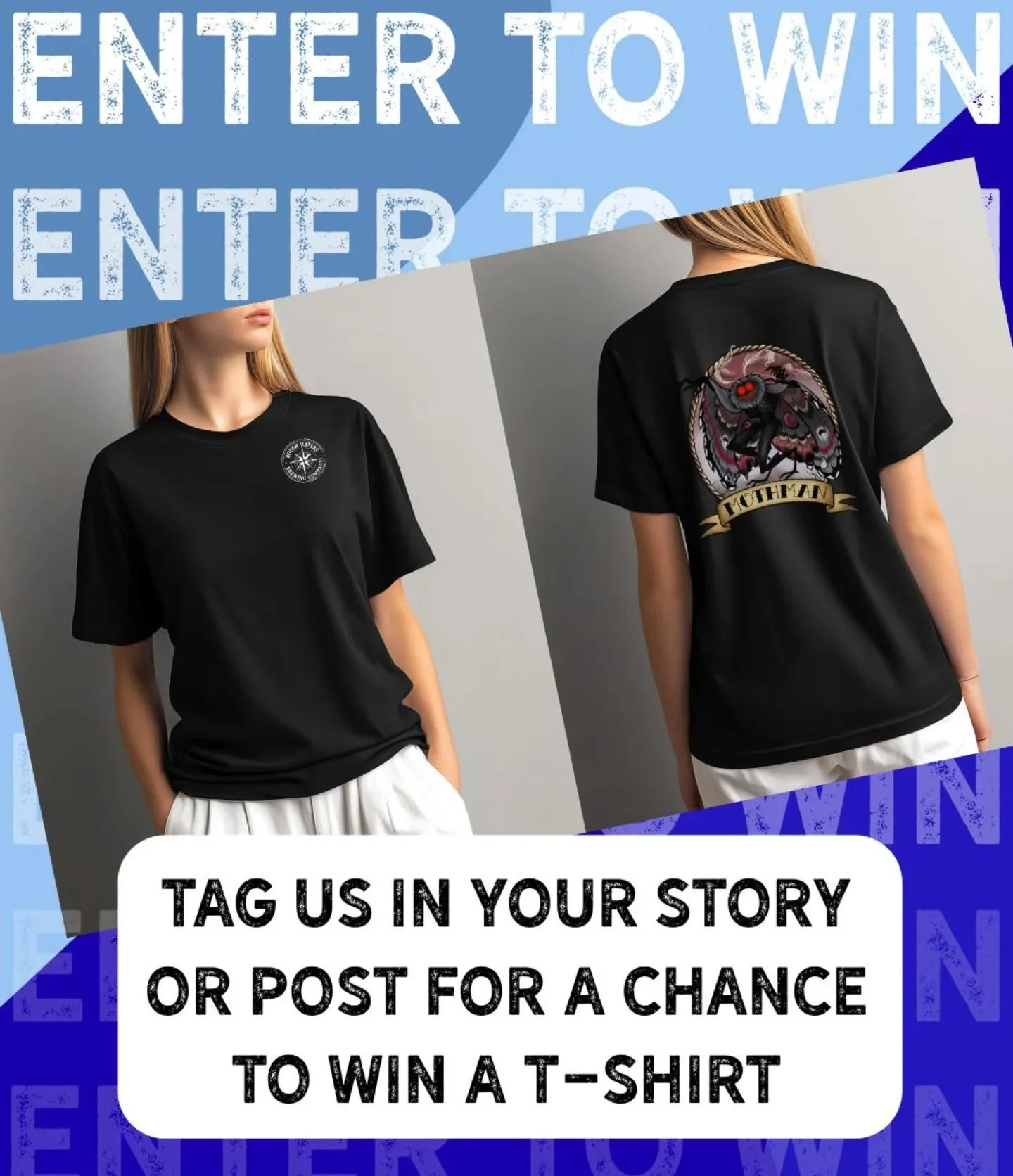 Mothman&rsquo;s on the loose... and he&rsquo;s got merch 👀

Tag us in your story or post to be entered to win a Mothman T-shirt &mdash; perfect for anyone who loves a little mystery (and good beer) 😉 

Contest closes next Friday, so get those tags 