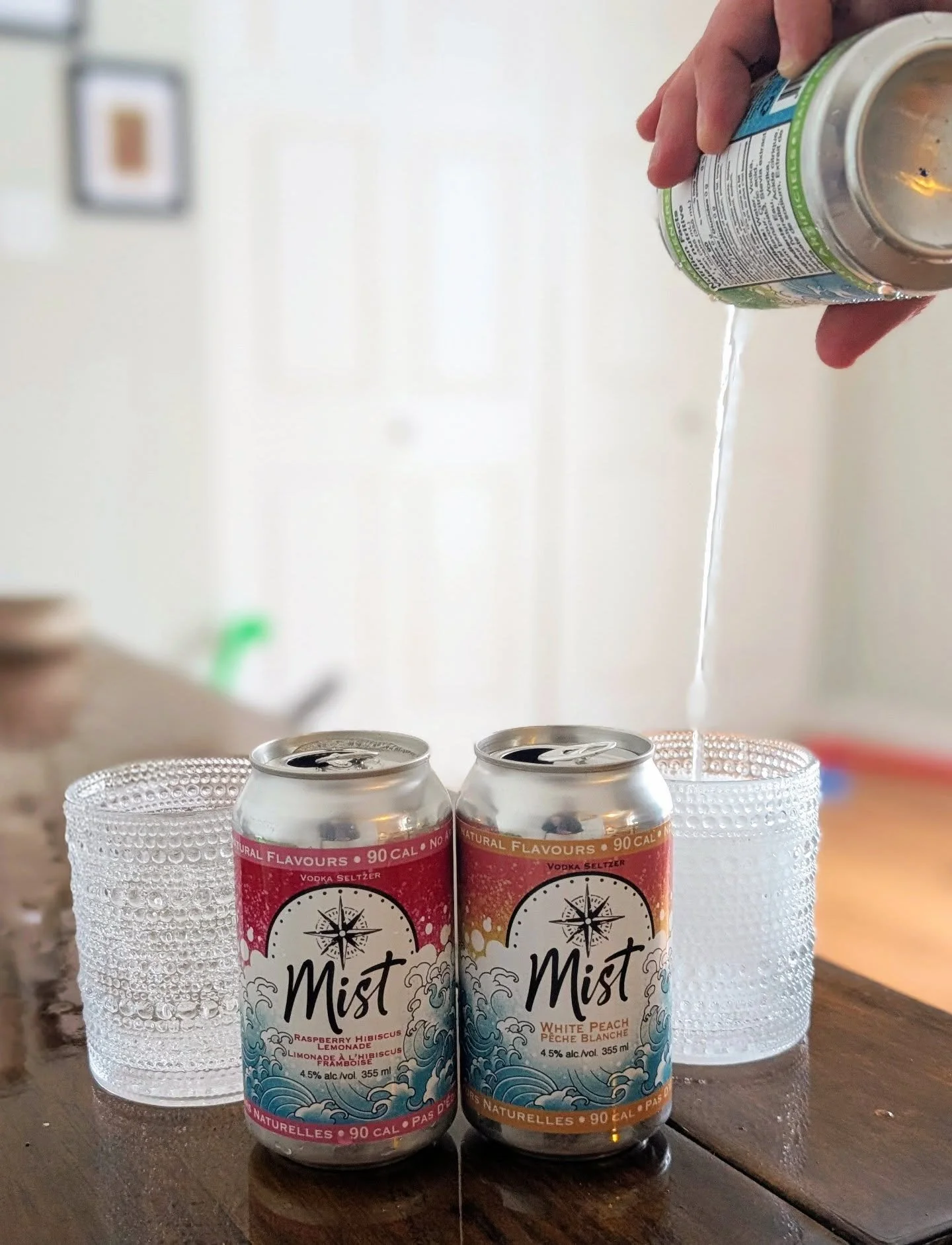 Post-shovel refresher ❄️

You did the hard work &mdash; now grab a Mist Vodka Seltzer.
Light, crisp, and made with natural flavours, gluten free, and only 90 calories 🤯

Available in three flavours:
🥥 Coconut Lime
🍑 White Peach
🍋 Raspberry Lemona