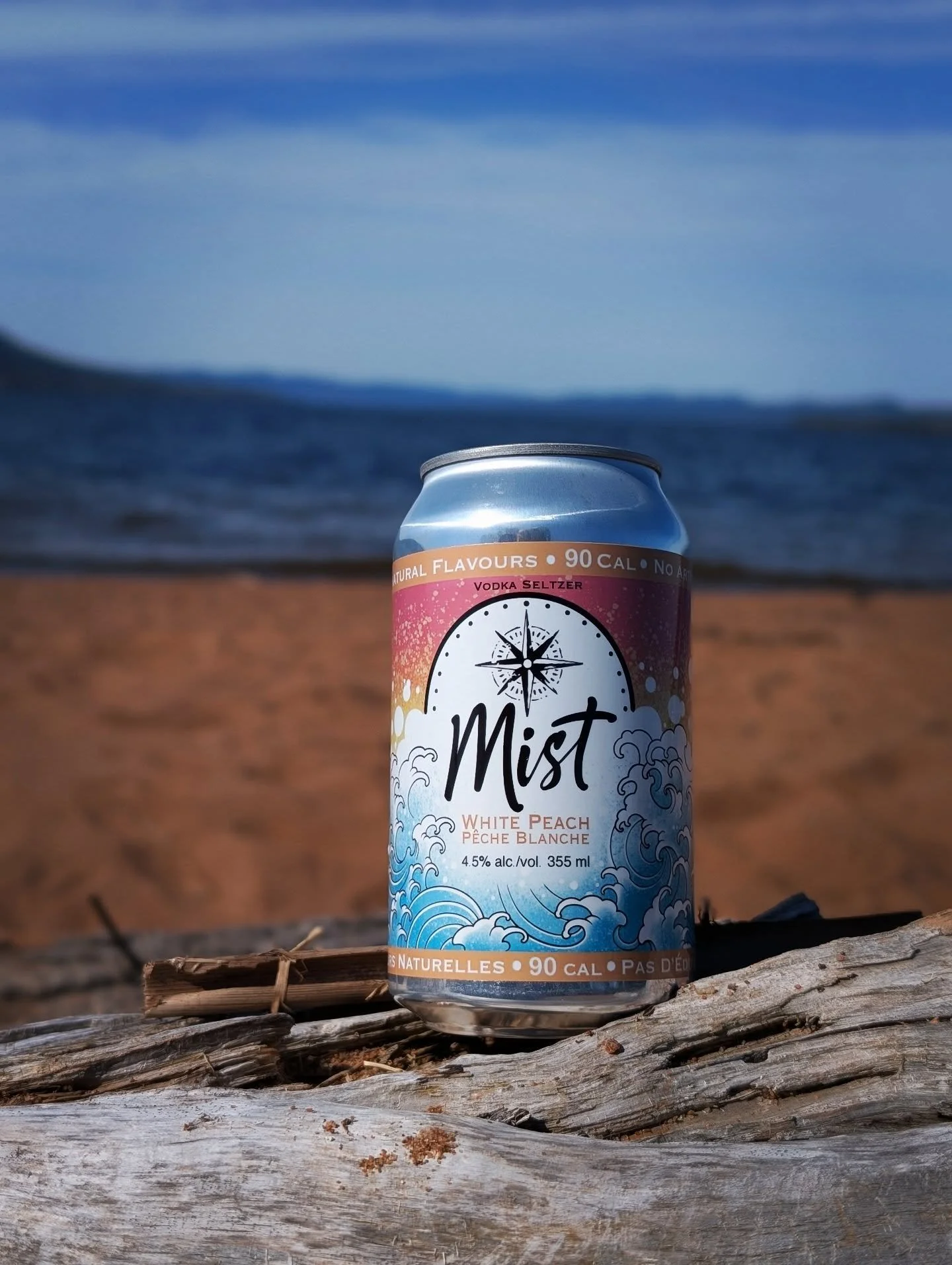 Mist White Peach is sunshine in a can ☀️ Light, refreshing, gluten-free, and made without artificial sweeteners. Welcome to the weekend!
