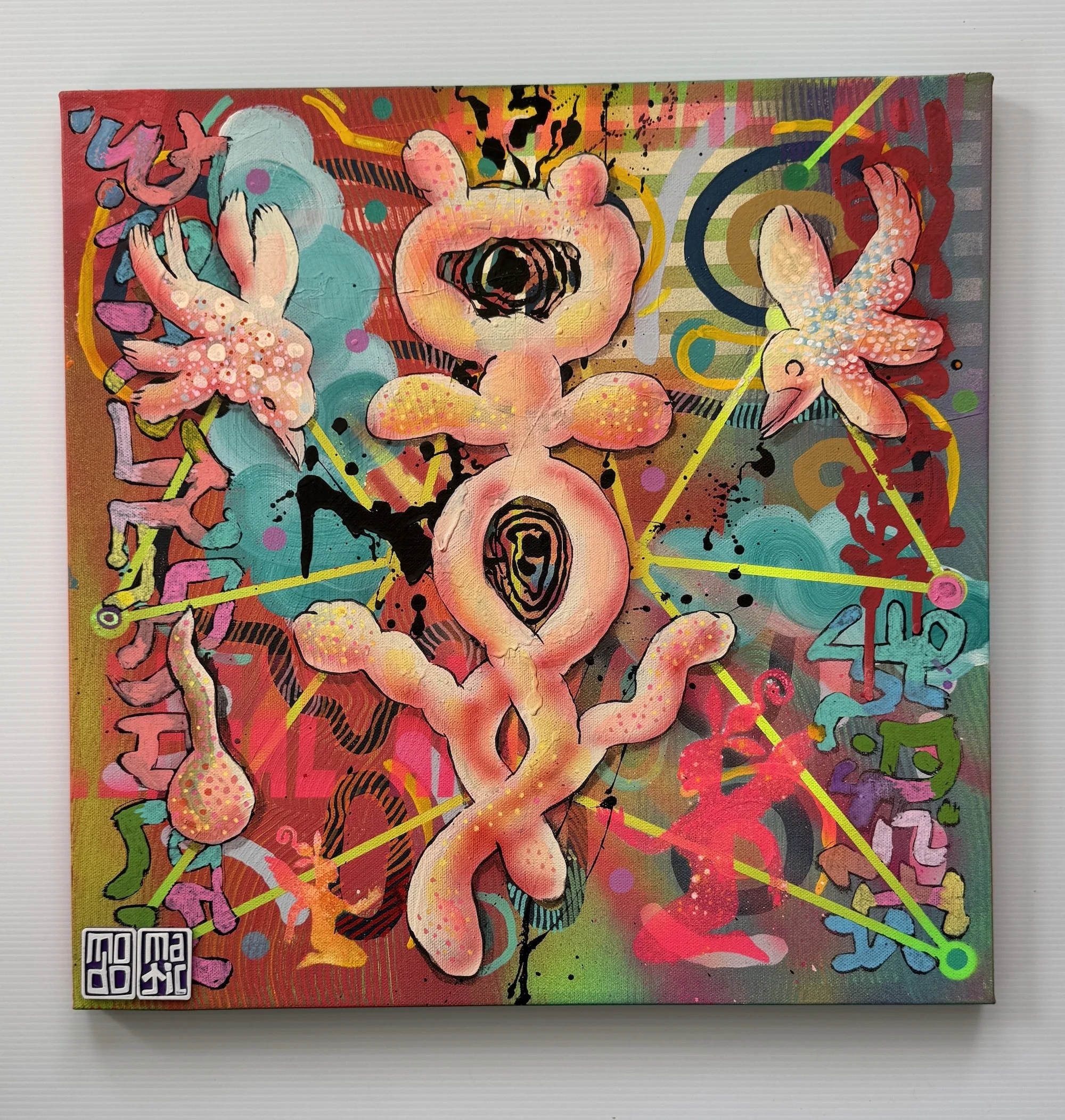 Cloud Factory 10,  2025
Acrylic on canvas, 18" x 18" 
Price: $500