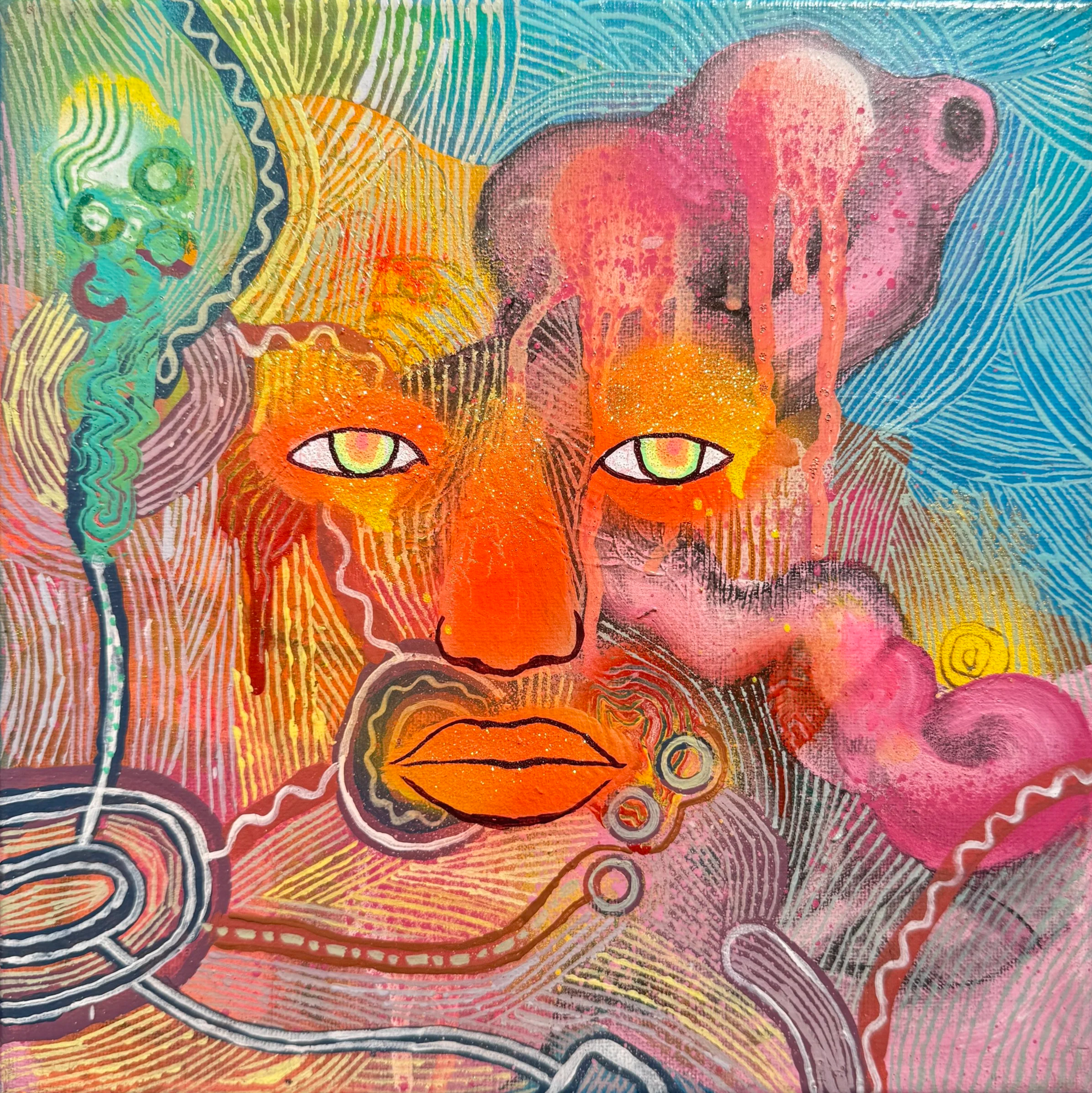 The Introvert,
Acrylic on Canvas, 2025