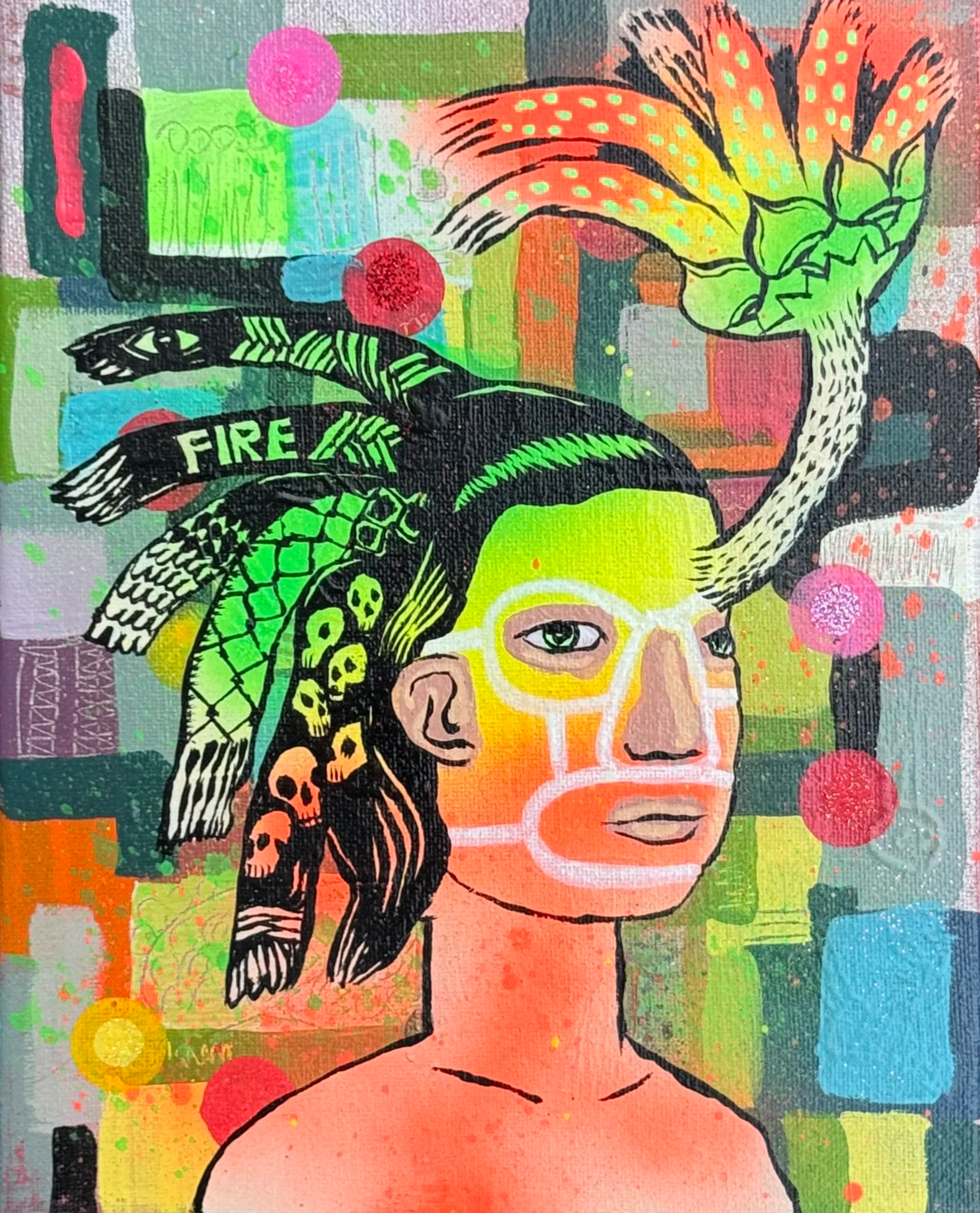 The Activist,
Acrylic on Canvas, 2025