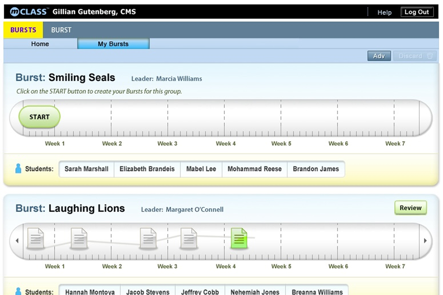 Burst Reading intervention system
