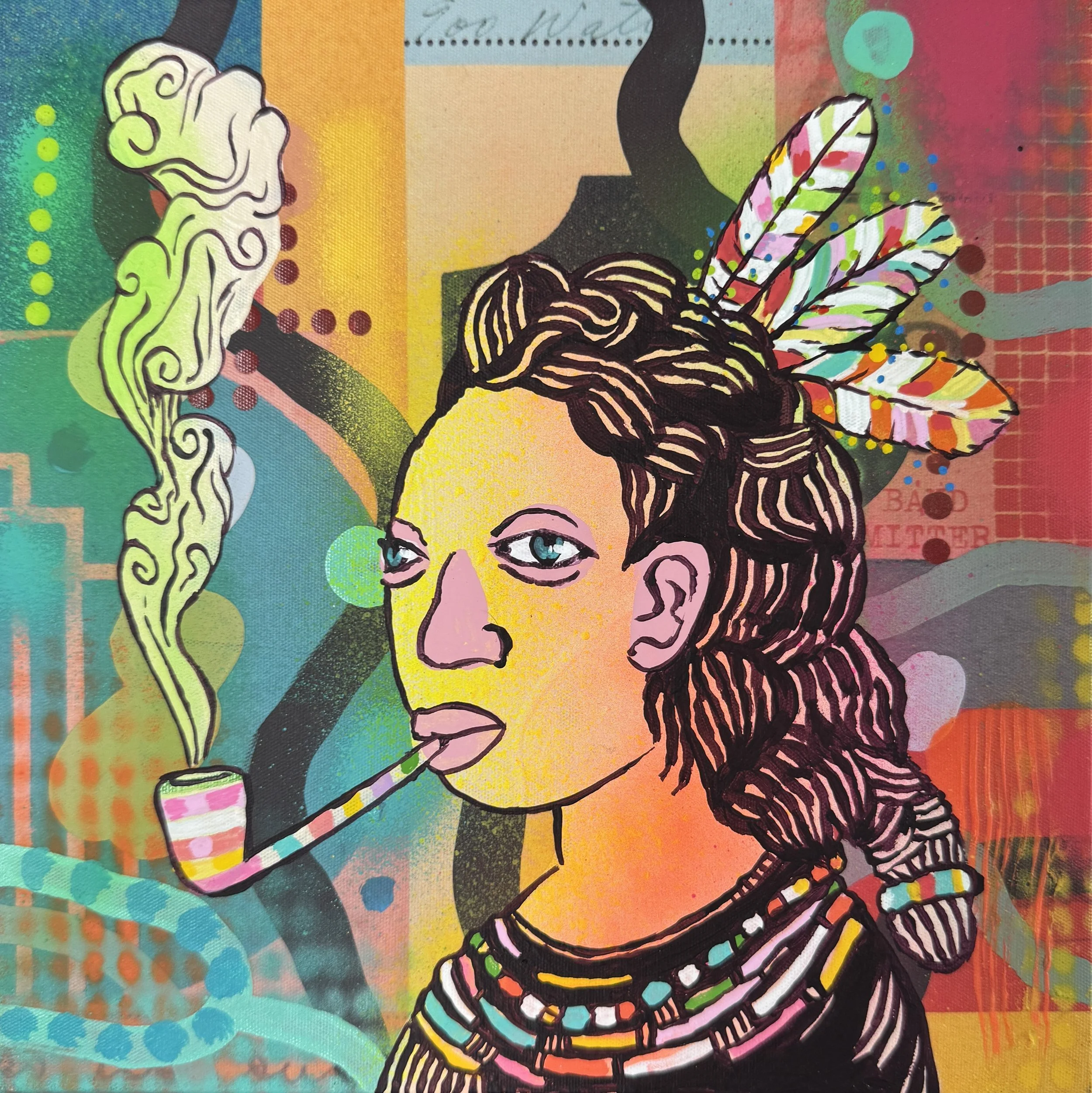 The Native Mind,
Acrylic on Canvas, 2025