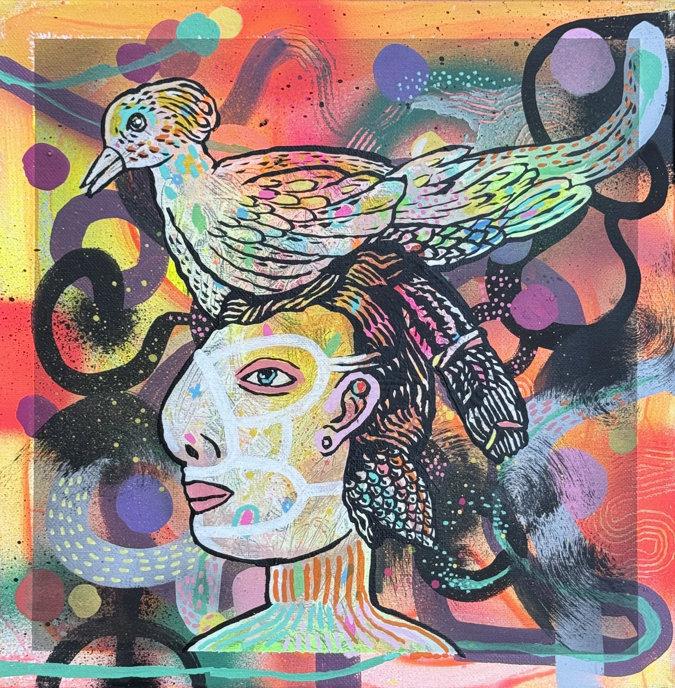 What's On Your Mind?
Acrylic on Canvas, 2025