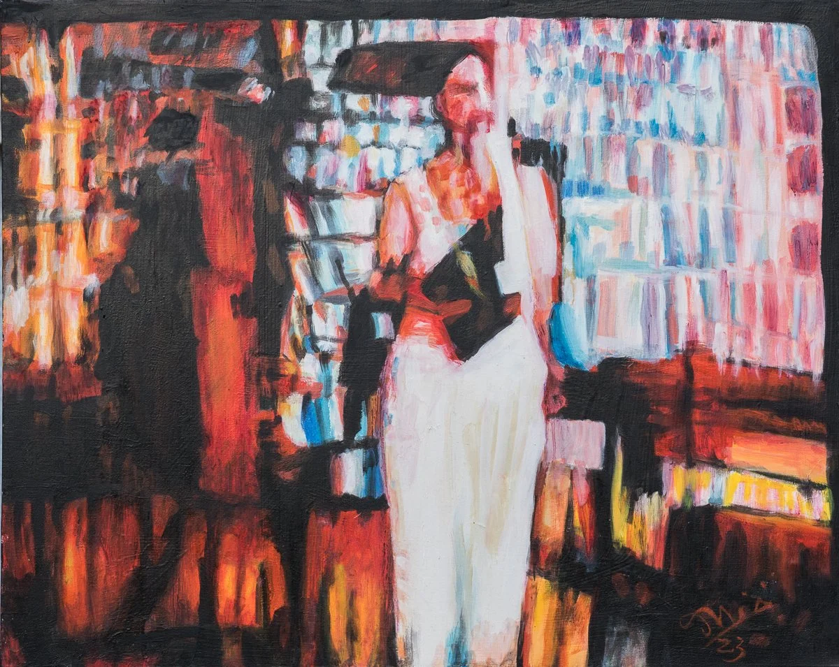 Lady In White (2023), Oil on canvas | 24 x 30 inches.